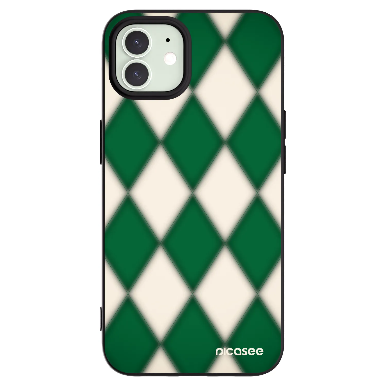 Picasee silikonový černý obal pro Apple iPhone 12 Pro - Emerald Diamond