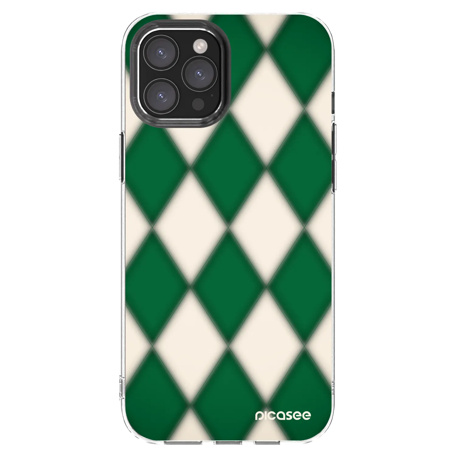 Picasee silikonový průhledný obal pro Apple iPhone 12 Pro Max - Emerald Diamond