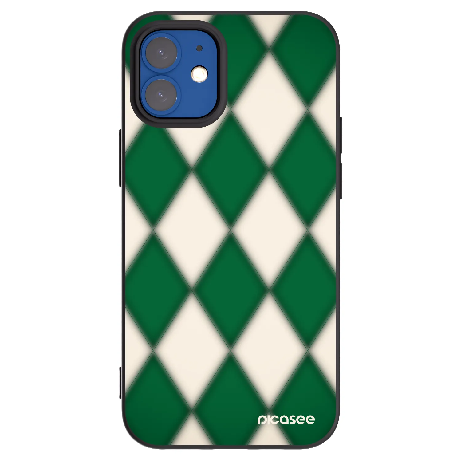 Picasee silikonový černý obal pro Apple iPhone 12 mini - Emerald Diamond