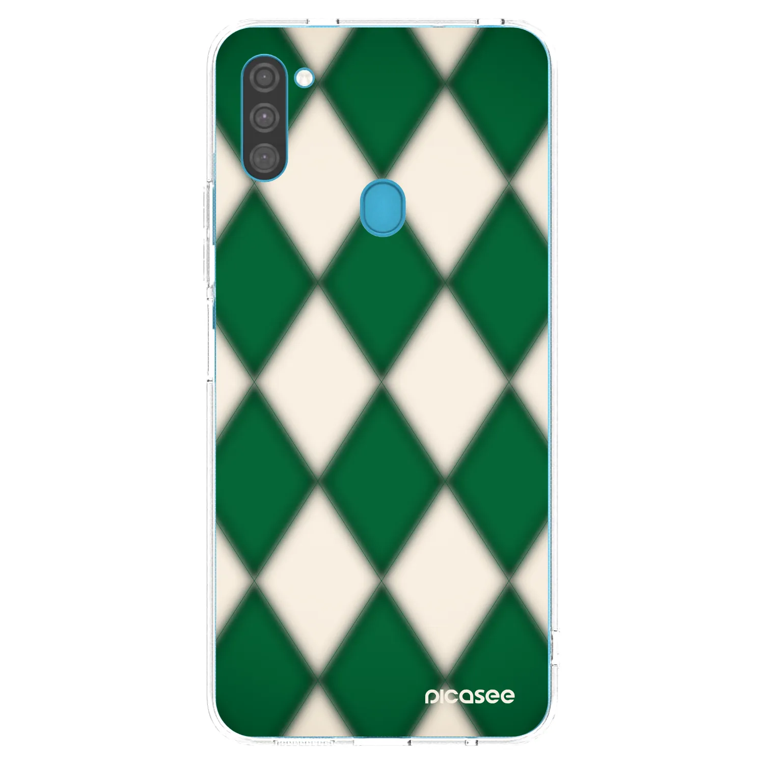 Picasee silikonový průhledný obal pro Samsung Galaxy M11 - Emerald Diamond