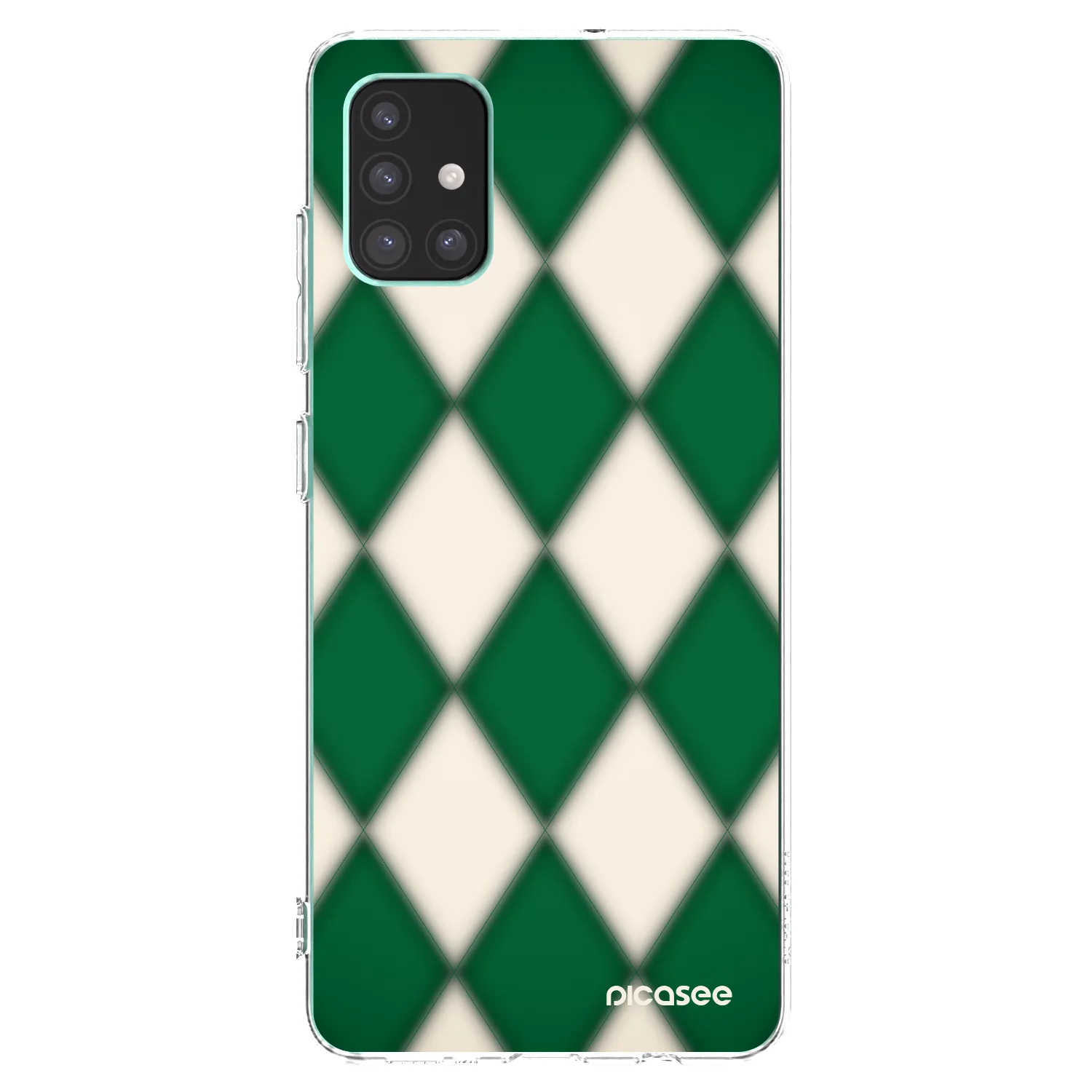Picasee silikonový průhledný obal pro Samsung Galaxy M51 M515F - Emerald Diamond