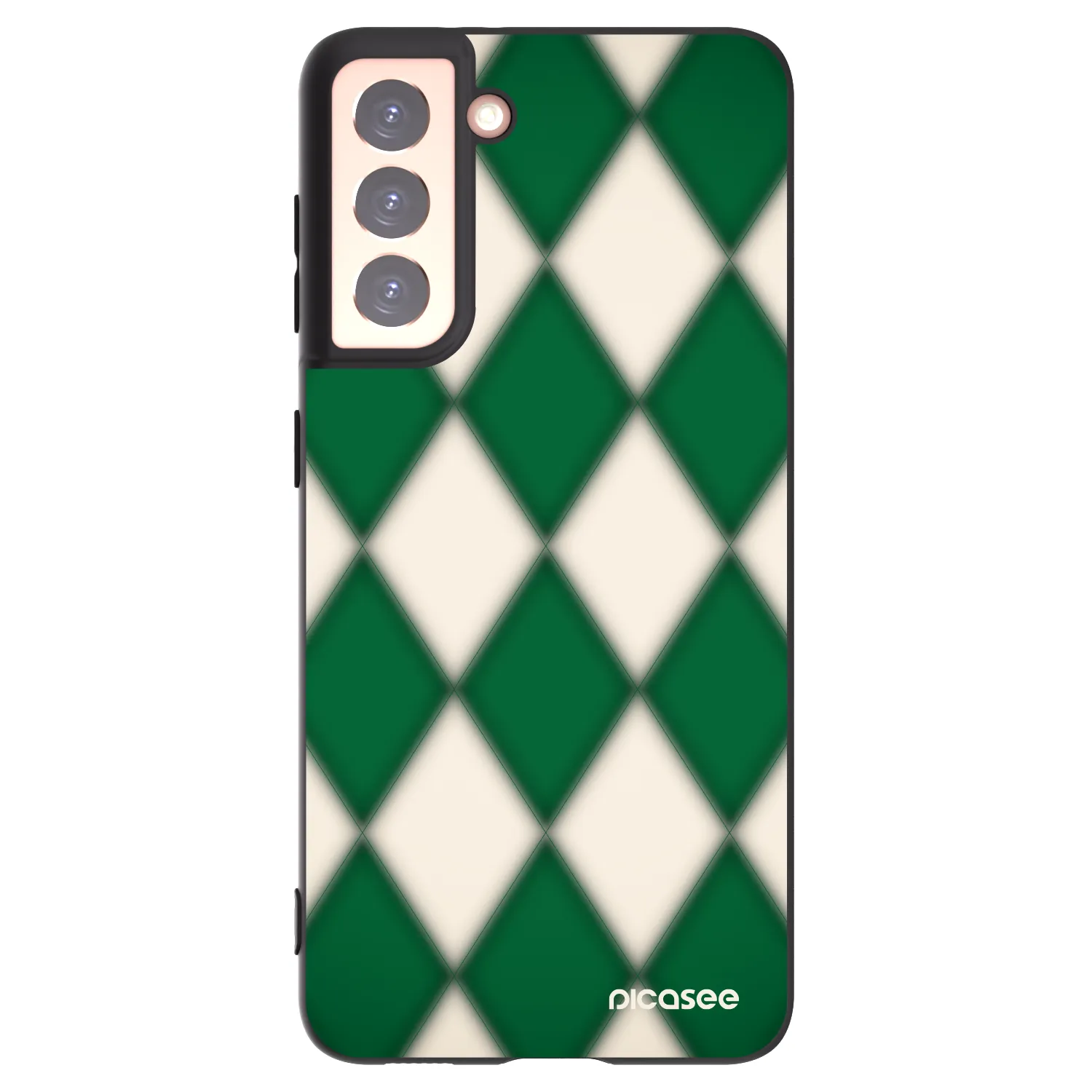 Picasee silikonový černý obal pro Samsung Galaxy S21 5G G991B - Emerald Diamond