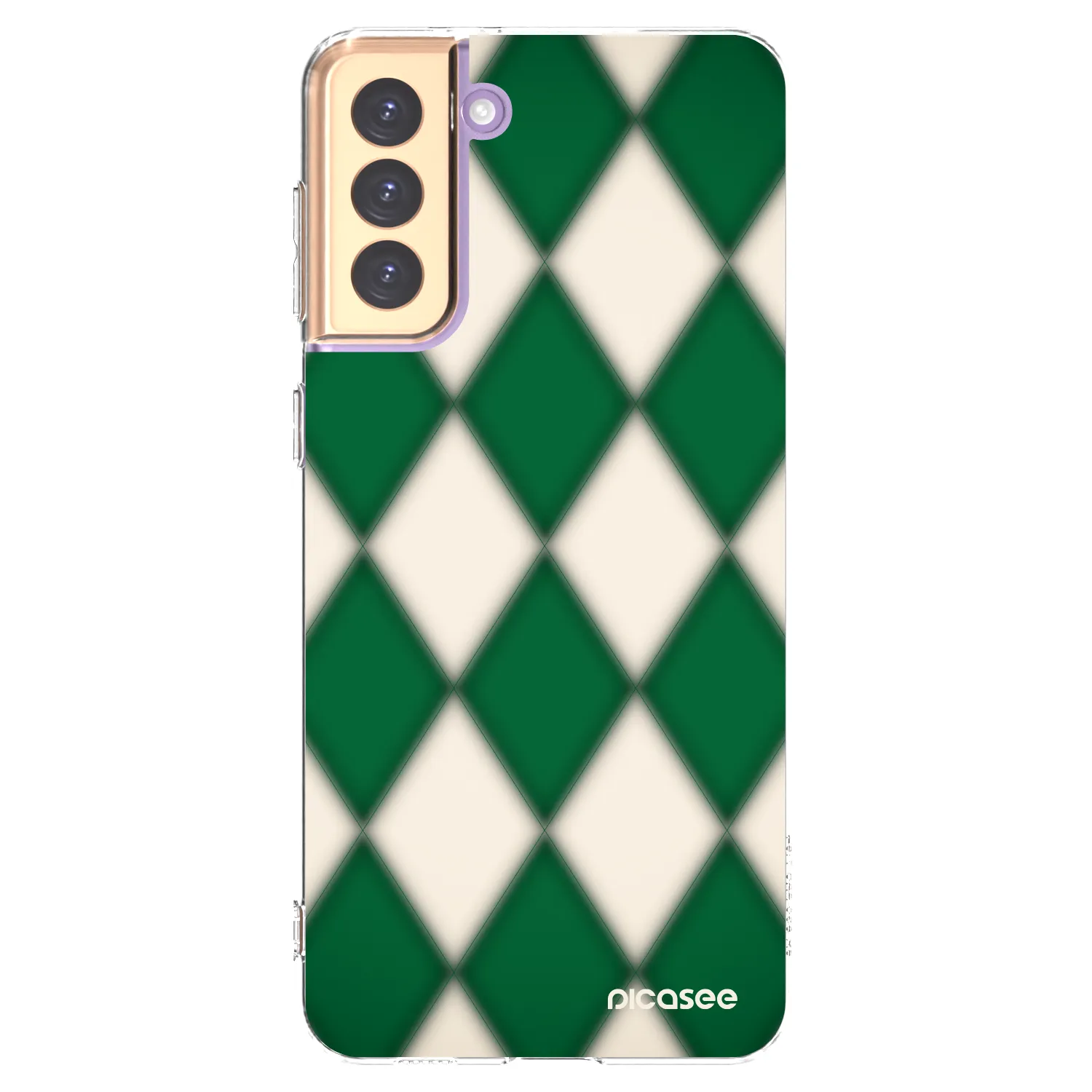 Picasee silikonový průhledný obal pro Samsung Galaxy S21+ 5G G996F - Emerald Diamond