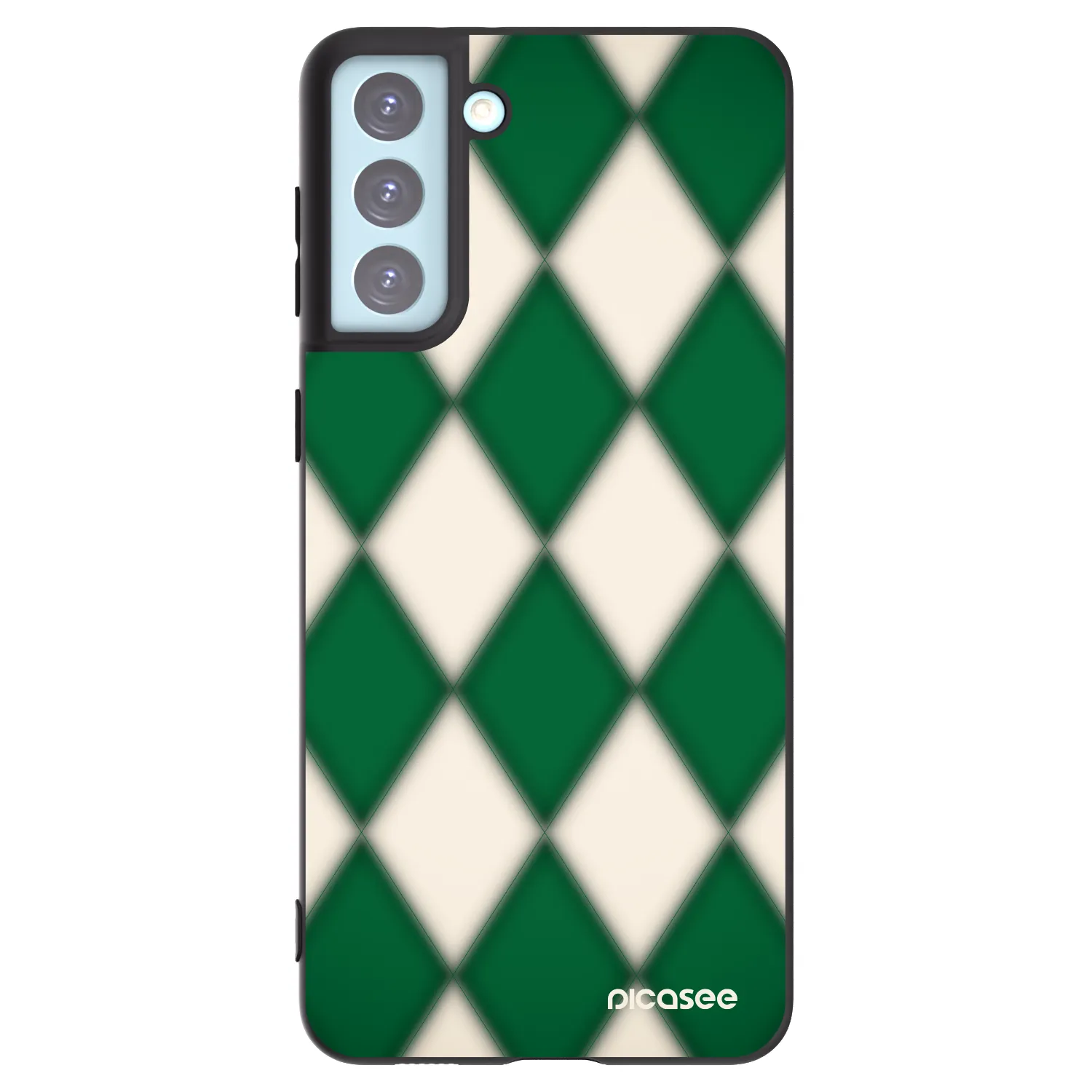 Picasee silikonový černý obal pro Samsung Galaxy S21+ 5G G996F - Emerald Diamond