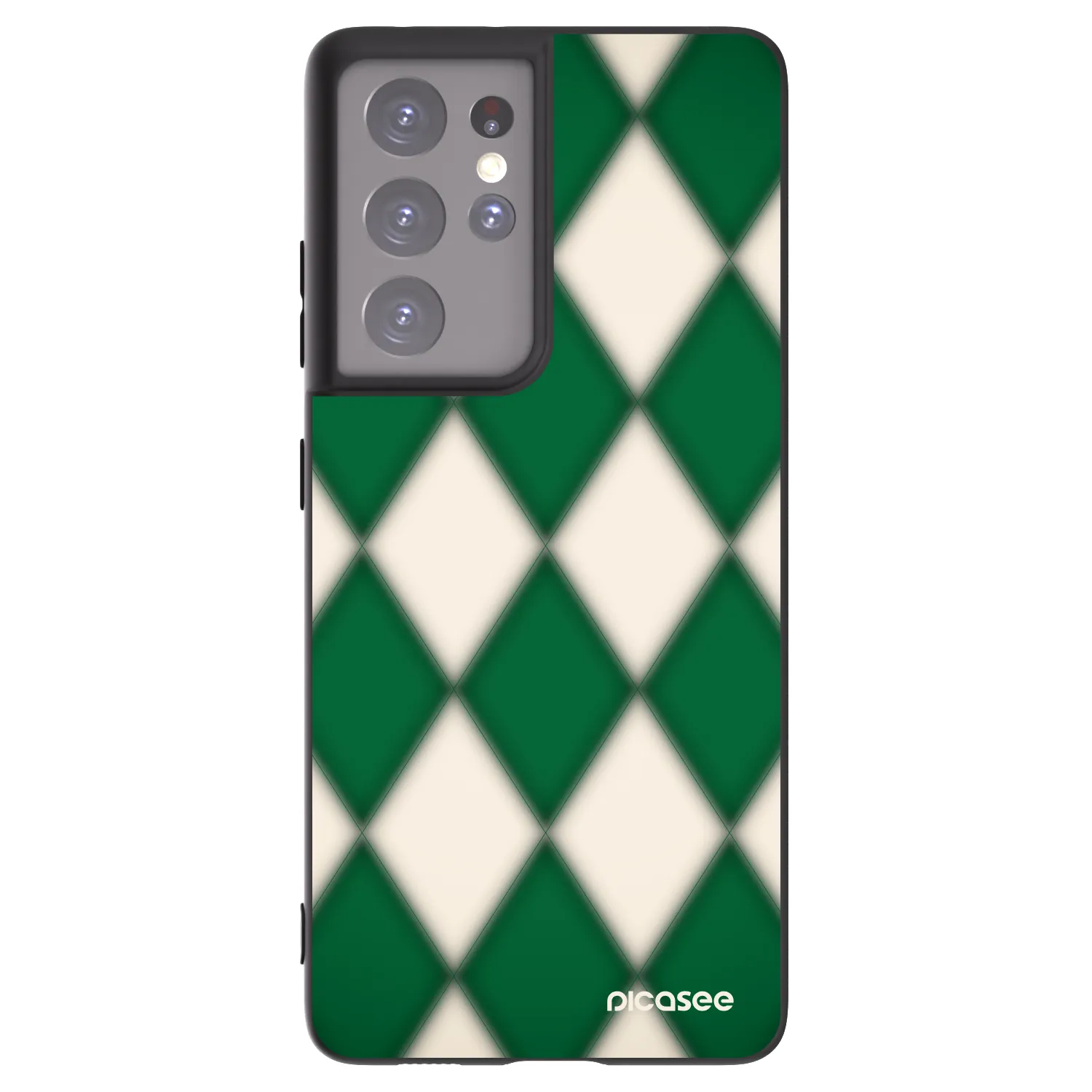 Picasee silikonový černý obal pro Samsung Galaxy S21 Ultra 5G G998B - Emerald Diamond