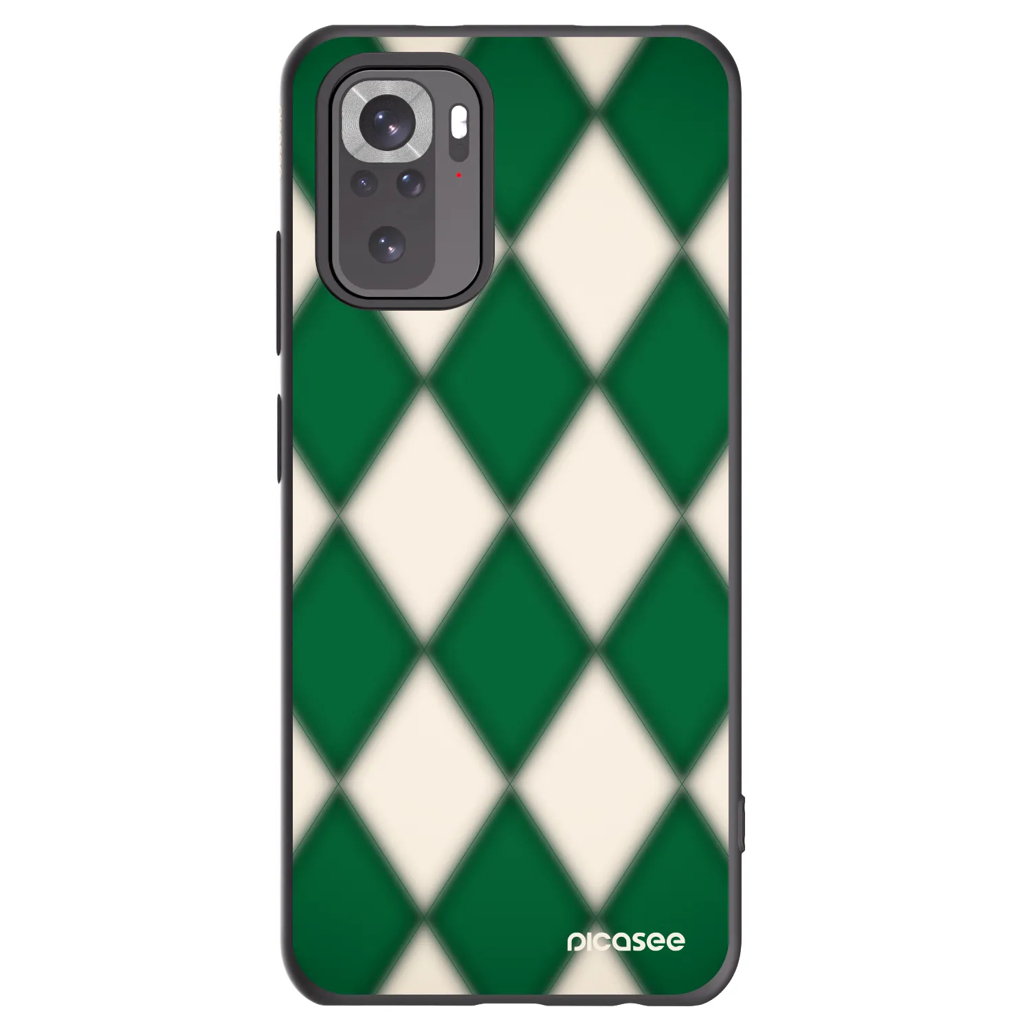 Picasee silikonový černý obal pro Xiaomi Redmi Note 10 - Emerald Diamond