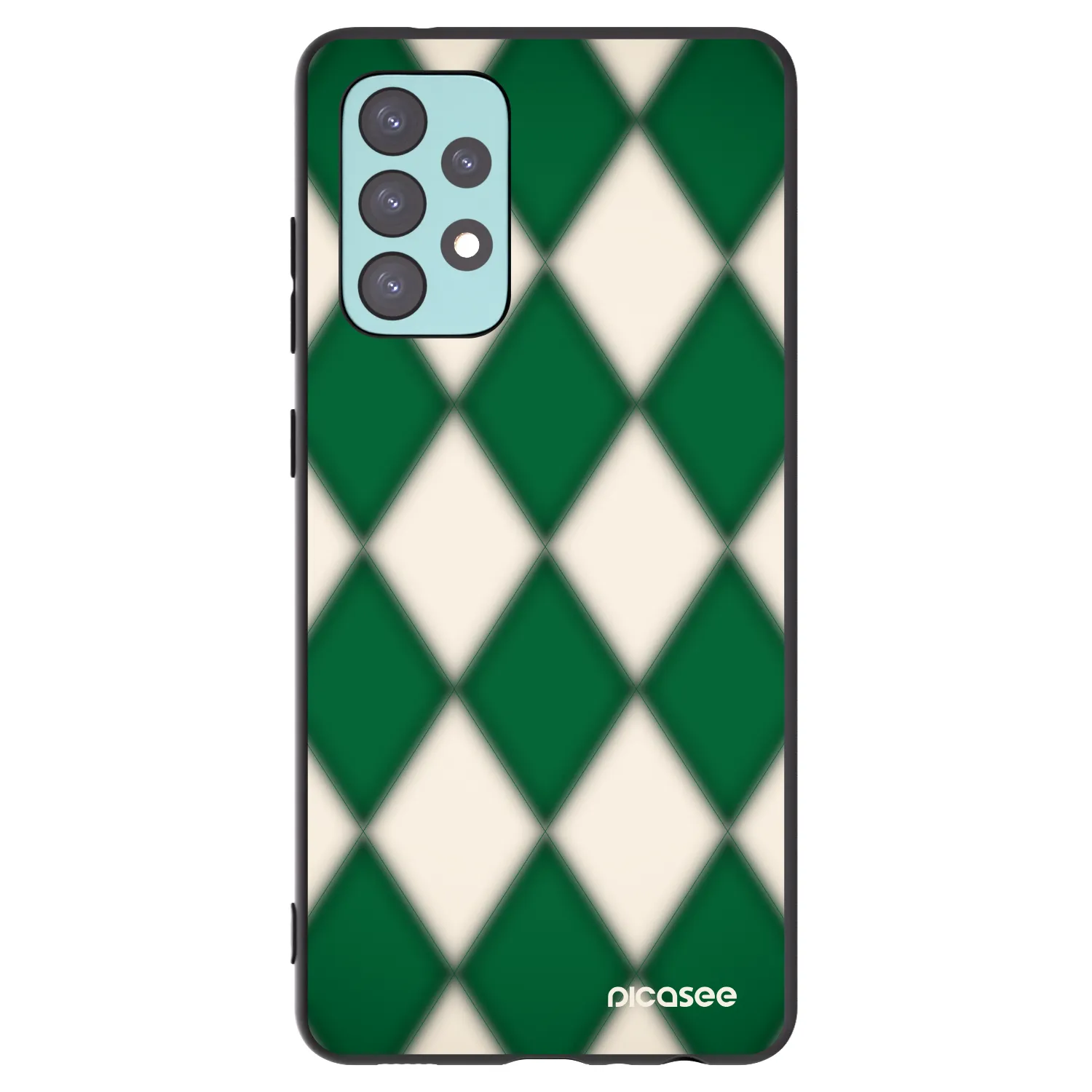 Picasee silikonový černý obal pro Samsung Galaxy A72 A725F - Emerald Diamond
