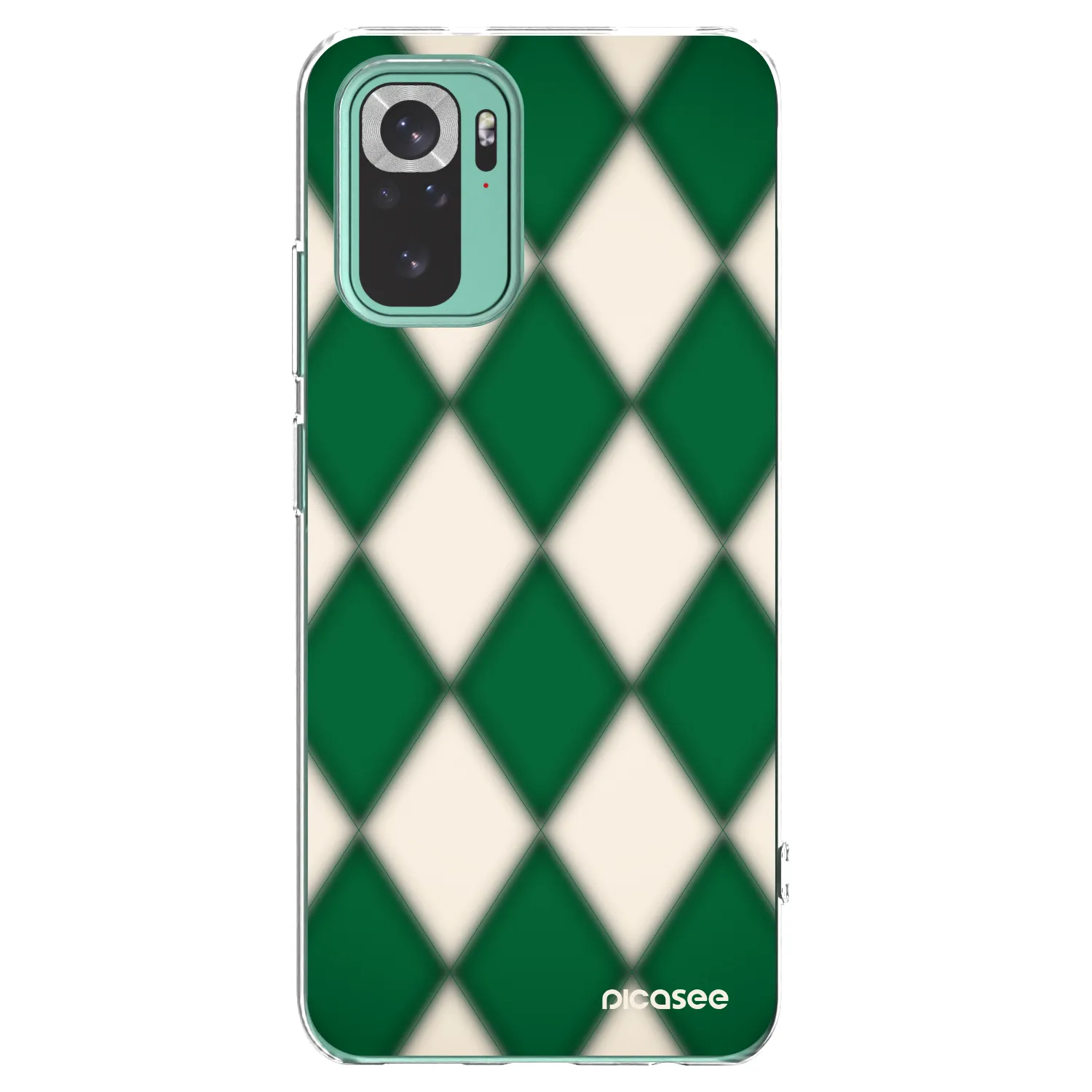 Picasee silikonový průhledný obal pro Xiaomi Redmi Note 10 Pro - Emerald Diamond