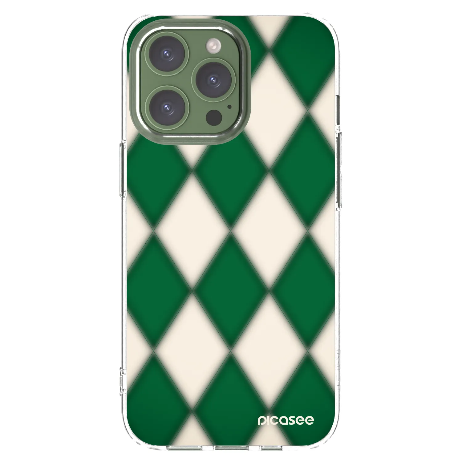 Picasee silikonový průhledný obal pro Apple iPhone 13 Pro - Emerald Diamond