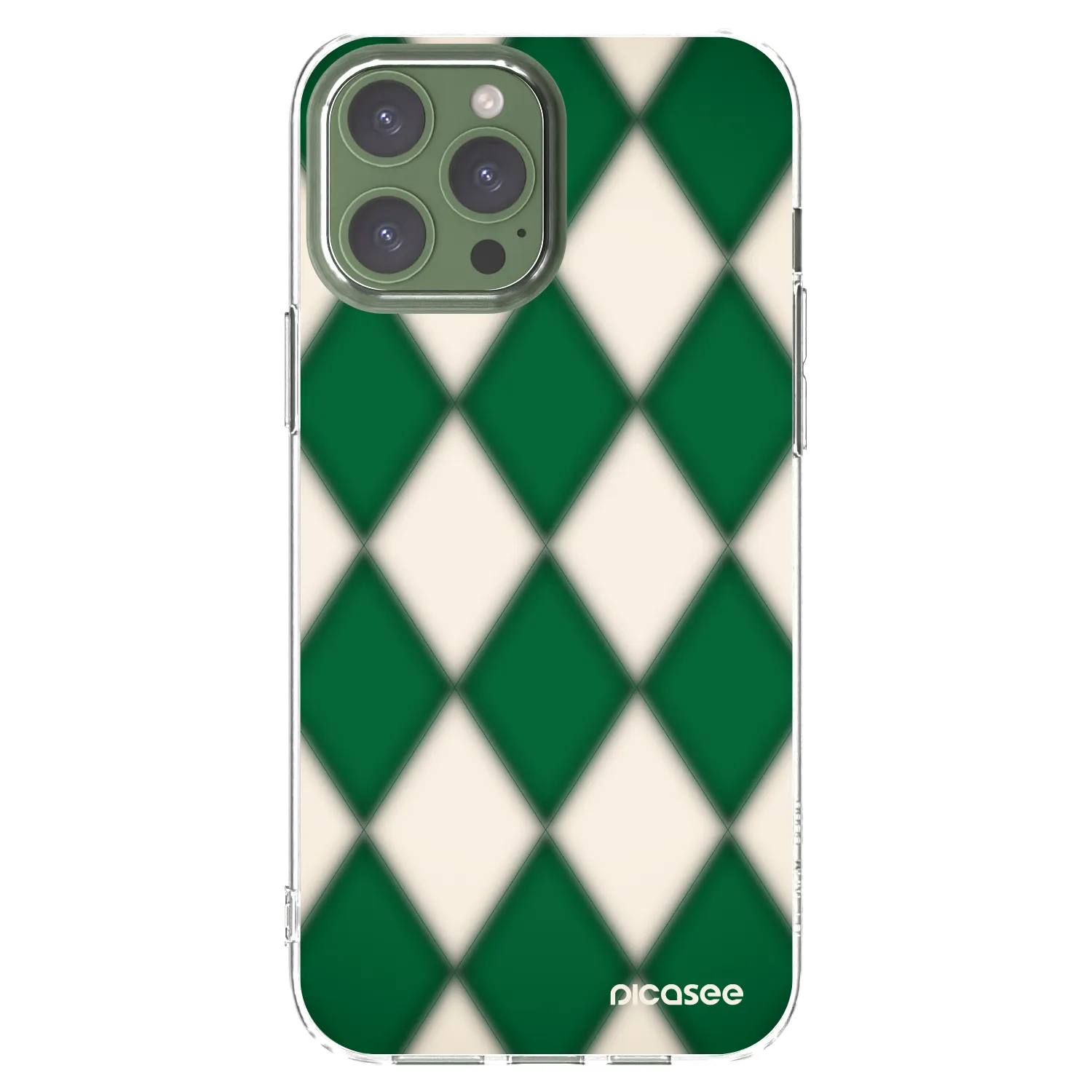 Picasee silikonový průhledný obal pro Apple iPhone 13 Pro Max - Emerald Diamond