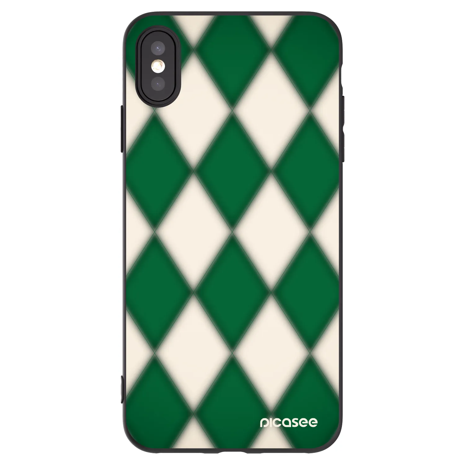 Picasee silikonový černý obal pro Apple iPhone XS Max - Emerald Diamond