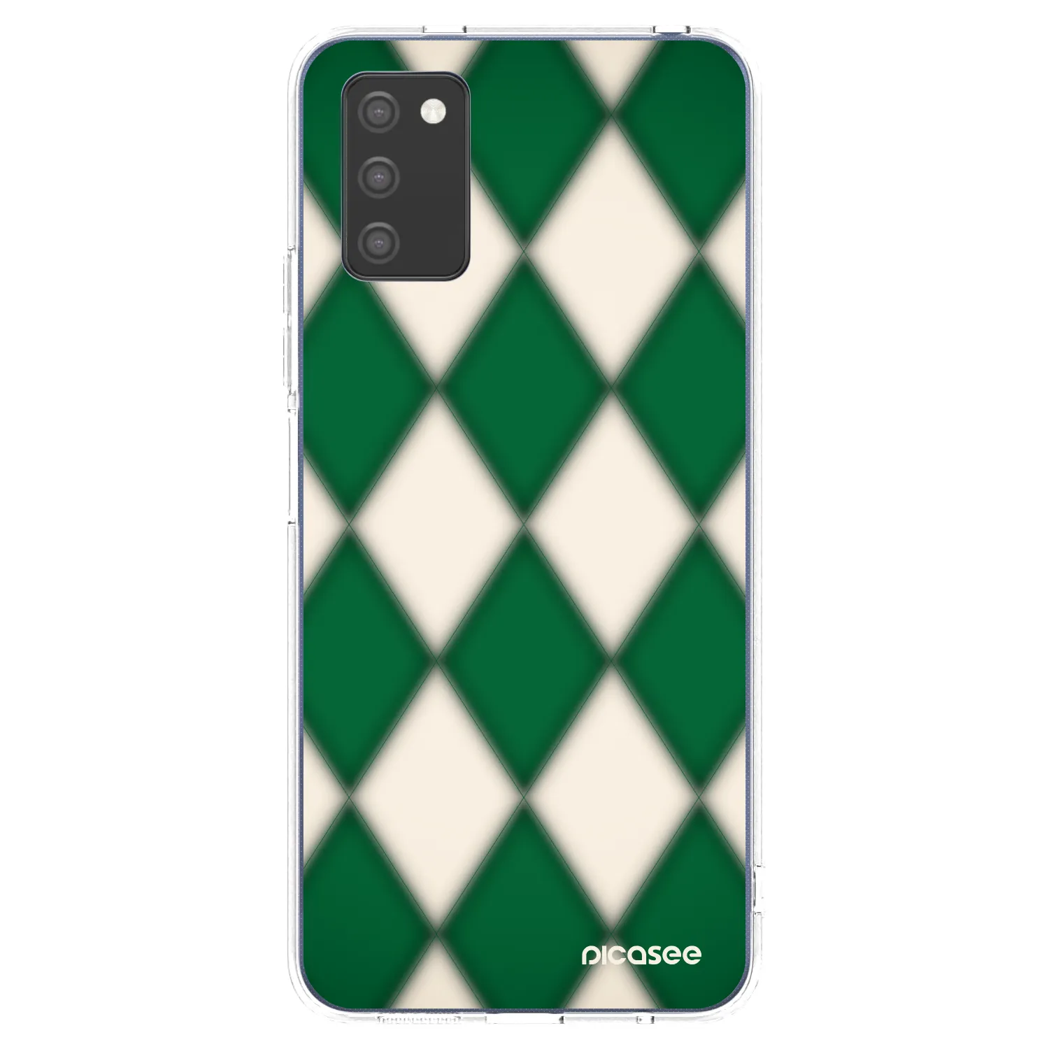 Picasee silikonový průhledný obal pro Samsung Galaxy A03s A037G - Emerald Diamond