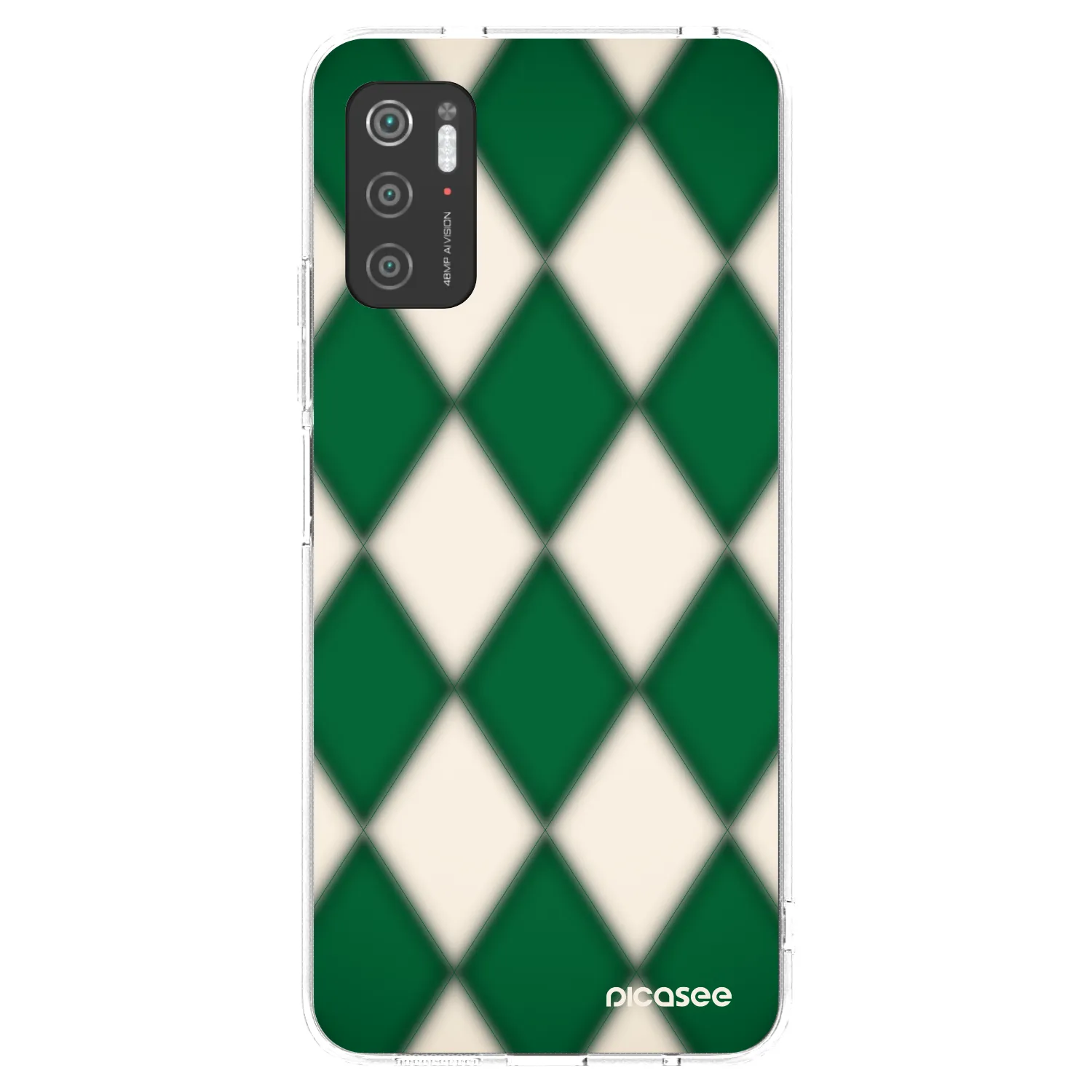 Picasee silikonový průhledný obal pro Xiaomi Poco M3 Pro 5G - Emerald Diamond