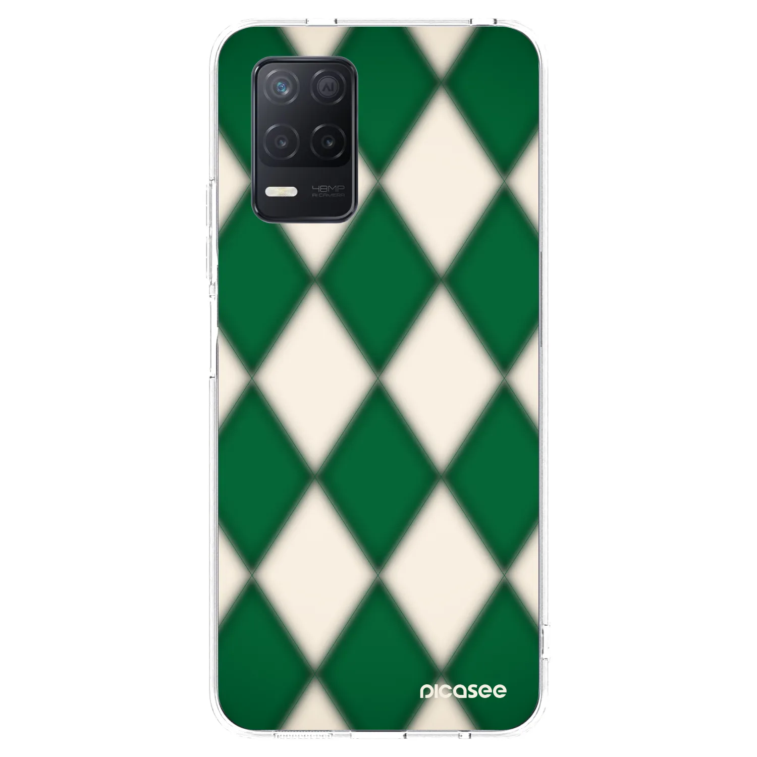 Picasee silikonový průhledný obal pro Realme 8 5G - Emerald Diamond