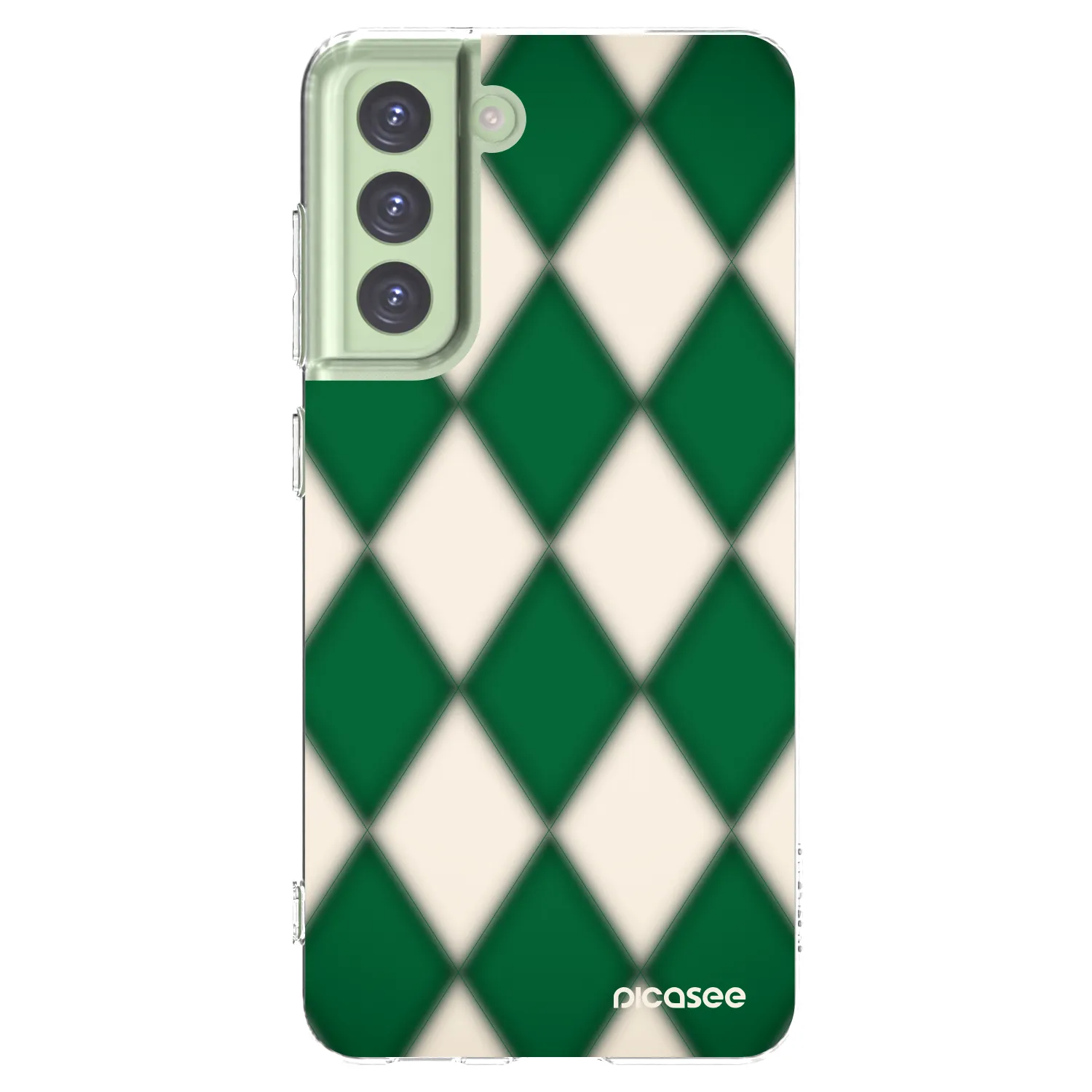 Picasee silikonový průhledný obal pro Samsung Galaxy S21 FE 5G - Emerald Diamond