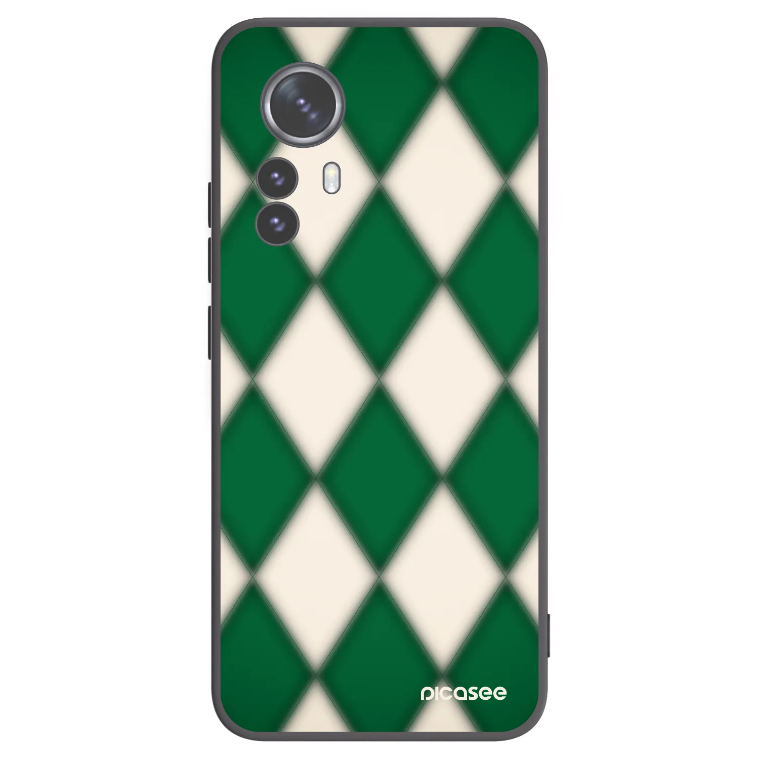 Picasee silikonový černý obal pro Xiaomi 12 Pro - Emerald Diamond