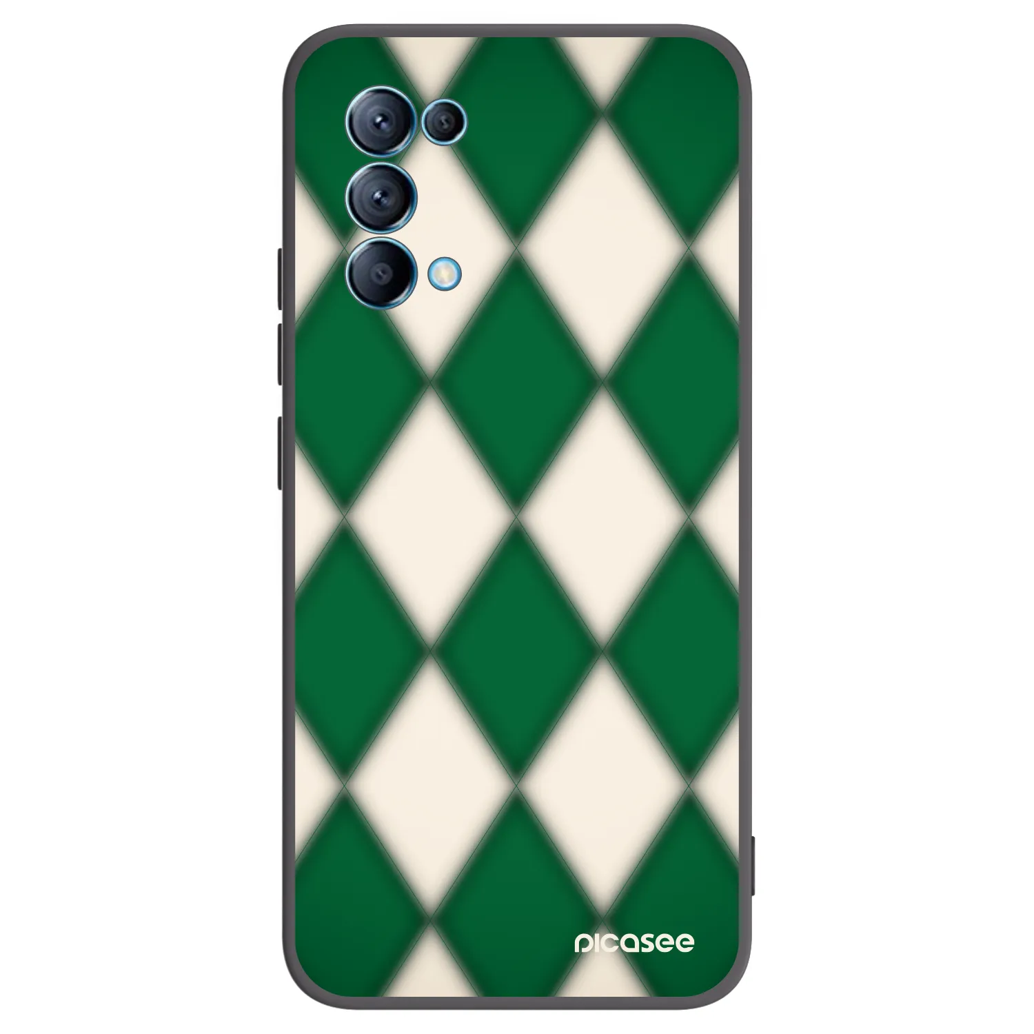 Picasee silikonový černý obal pro OPPO Reno 5 5G - Emerald Diamond
