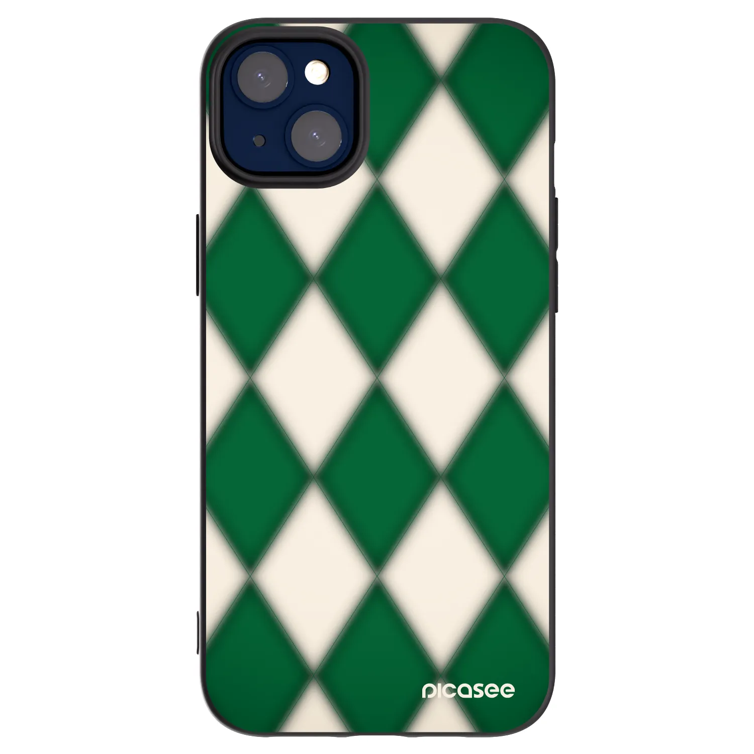Picasee silikonový černý obal pro Apple iPhone 14 Plus - Emerald Diamond