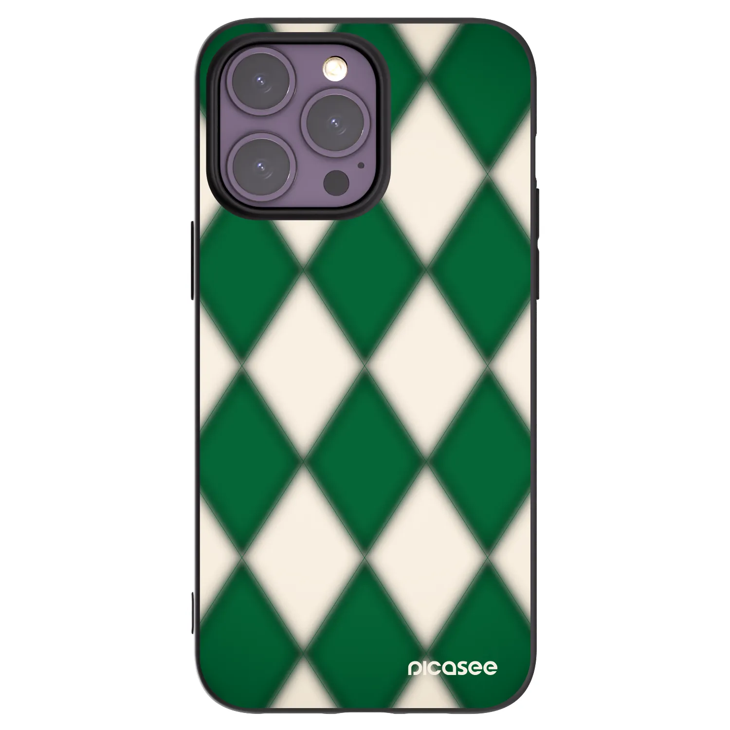 Picasee silikonový černý obal pro Apple iPhone 14 Pro Max - Emerald Diamond