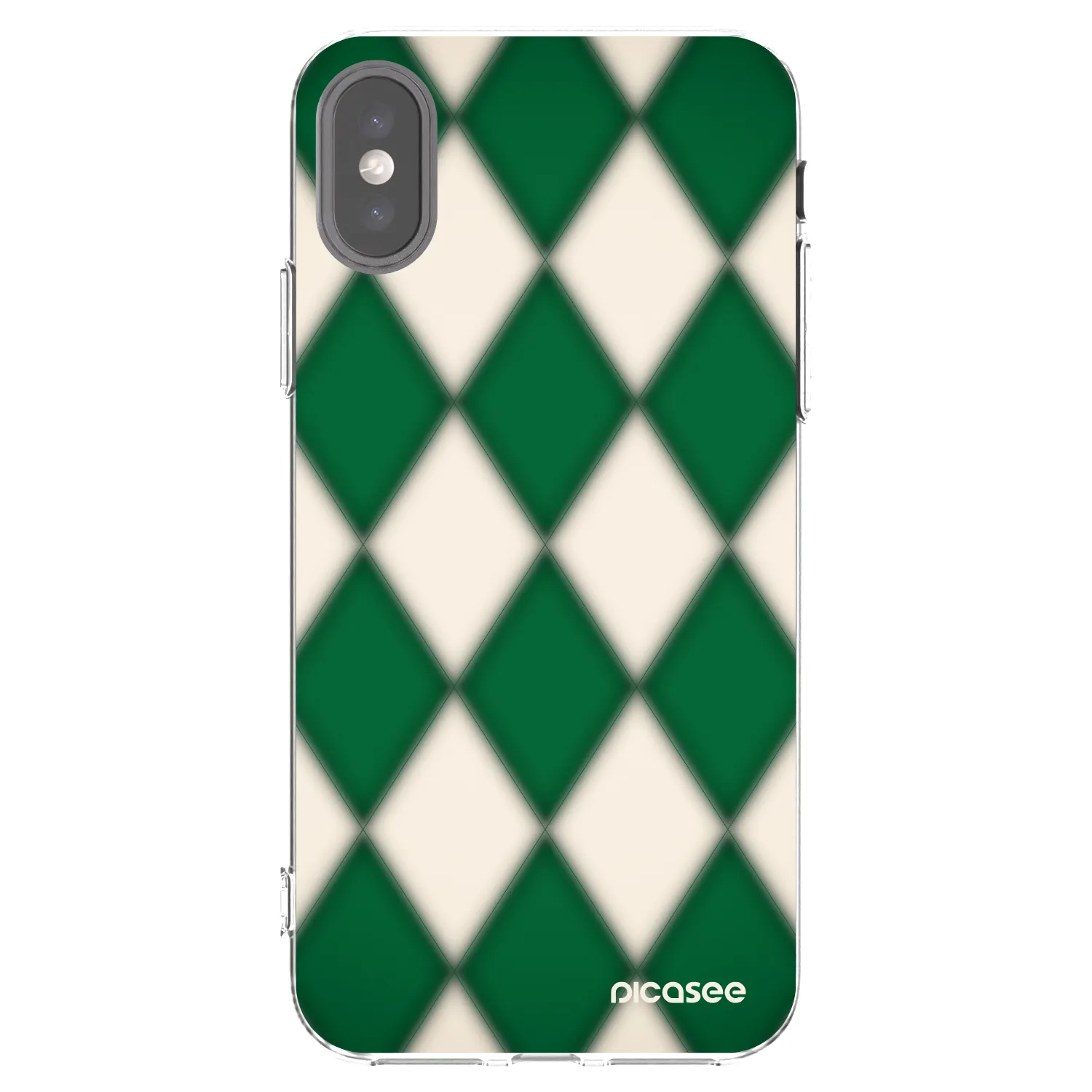 Picasee silikonový průhledný obal pro Apple iPhone X/XS - Emerald Diamond