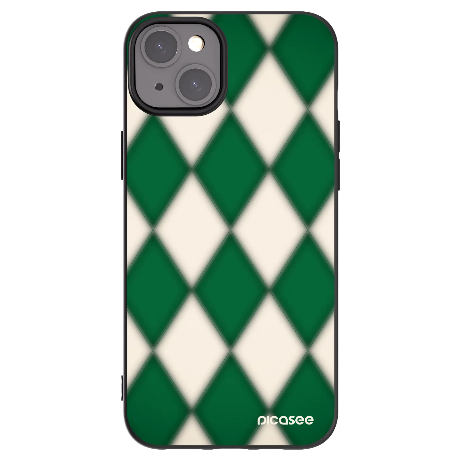 Picasee silikonový černý obal pro Apple iPhone 15 Plus - Emerald Diamond