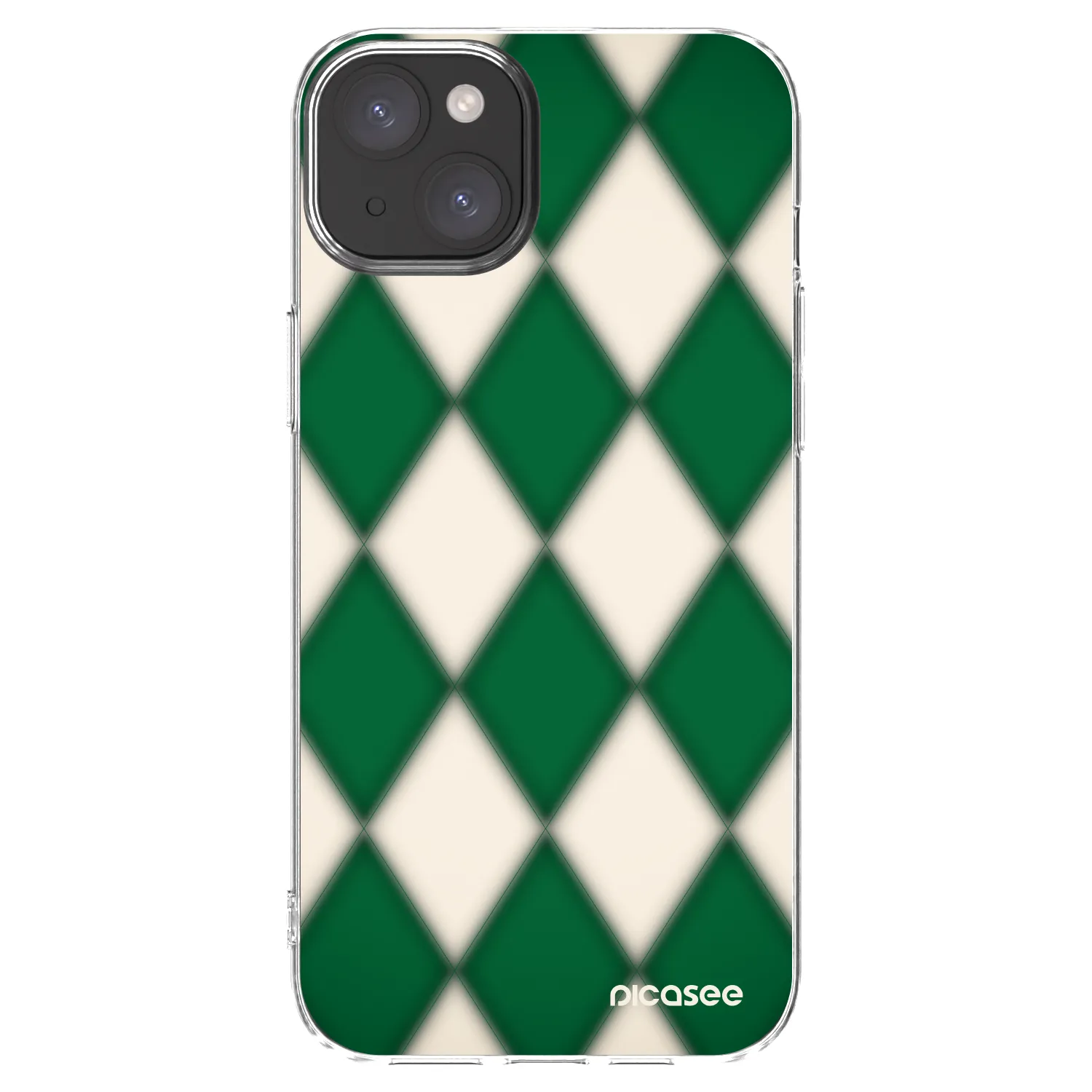 Picasee silikonový průhledný obal pro Apple iPhone 15 Plus - Emerald Diamond