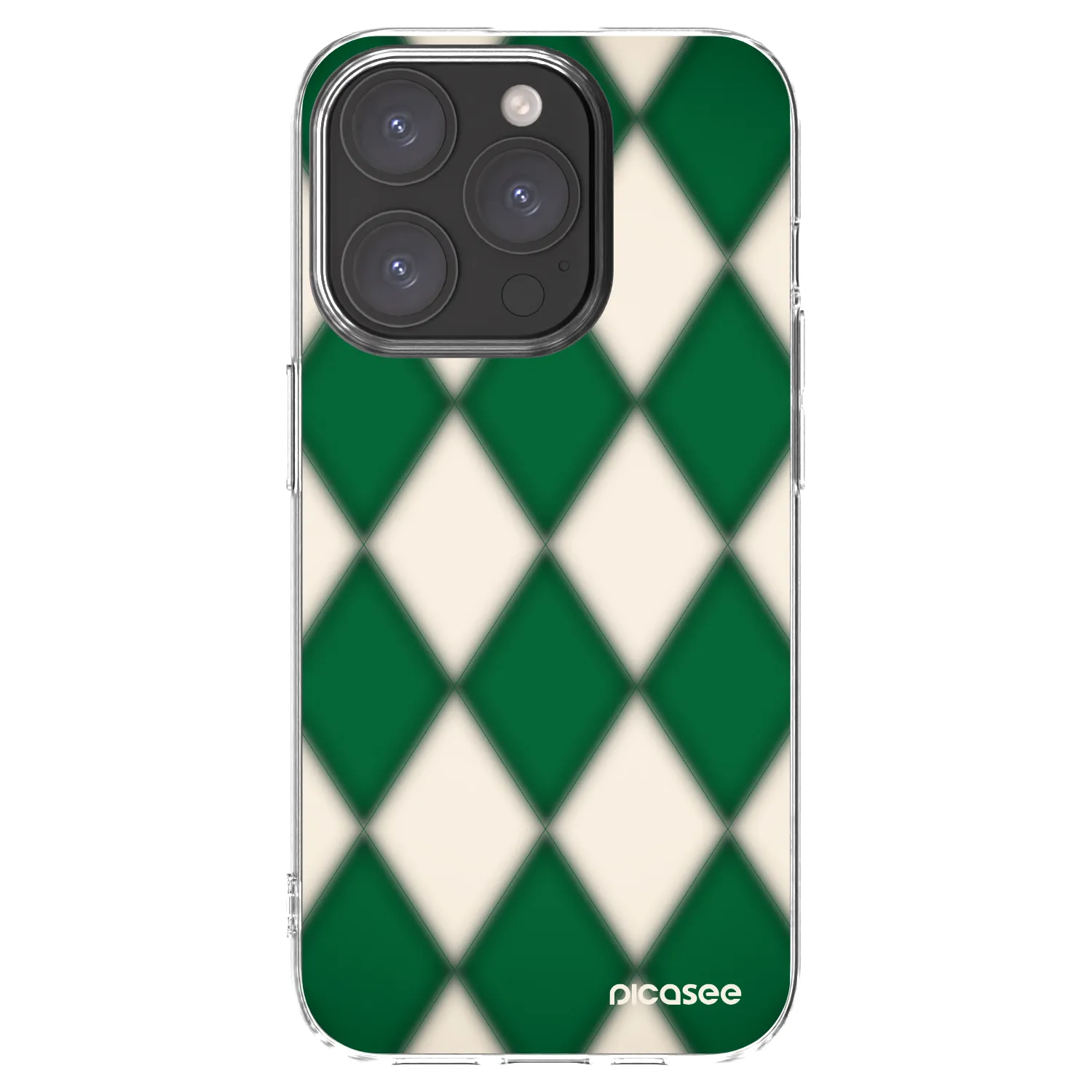 Picasee silikonový průhledný obal pro Apple iPhone 15 Pro - Emerald Diamond