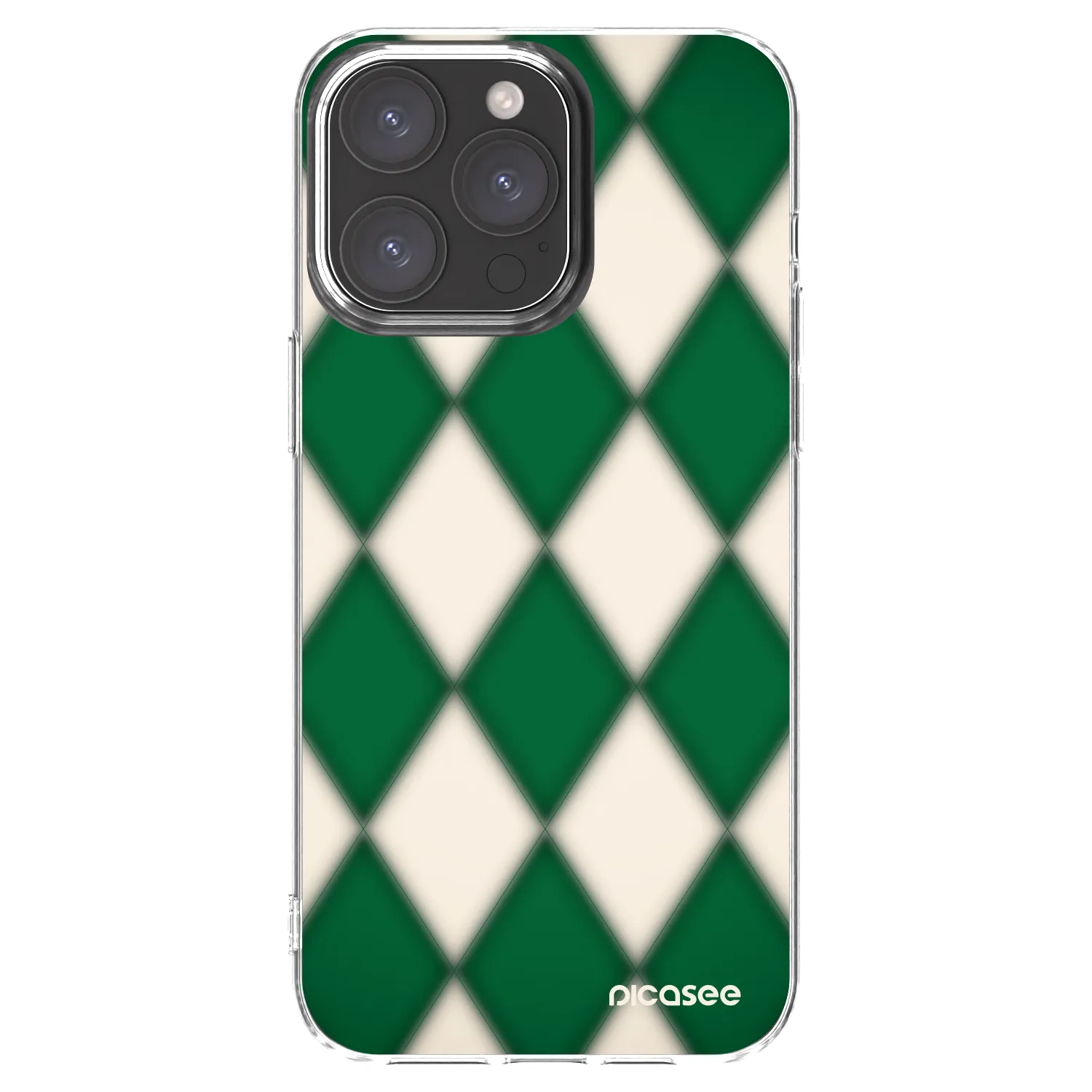 Picasee silikonový průhledný obal pro Apple iPhone 15 Pro Max - Emerald Diamond