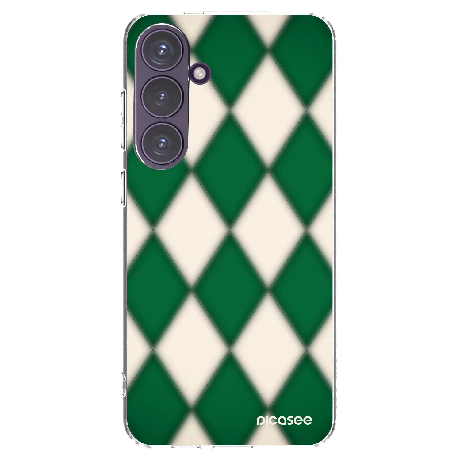 Picasee silikonový průhledný obal pro Samsung Galaxy S24+ S926B 5G - Emerald Diamond