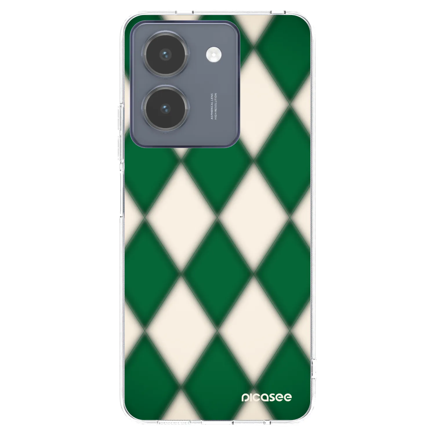 Picasee silikonový průhledný obal pro Vivo Y36 4G - Emerald Diamond