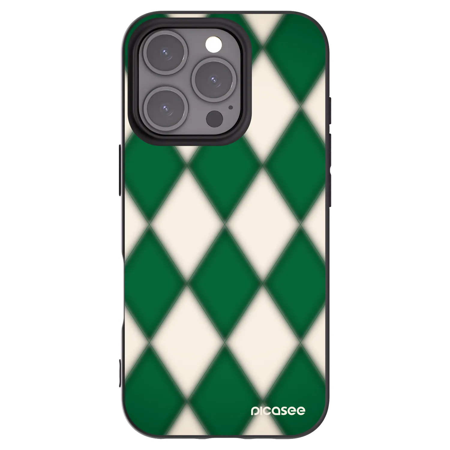 Picasee silikonový černý obal pro Apple iPhone 16 Pro - Emerald Diamond