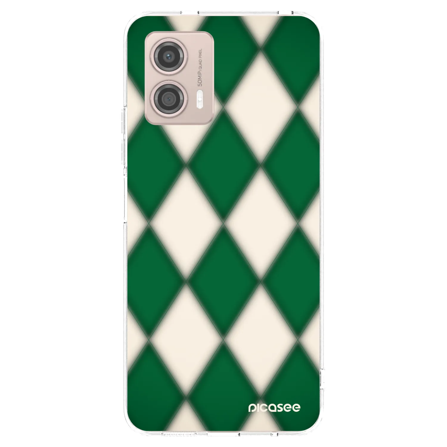 Picasee silikonový průhledný obal pro Motorola Moto G53 5G - Emerald Diamond