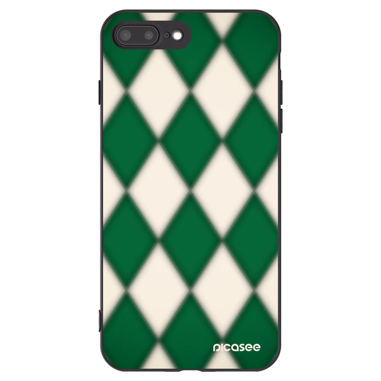 Picasee silikonový černý obal pro Apple iPhone 8 Plus - Emerald Diamond