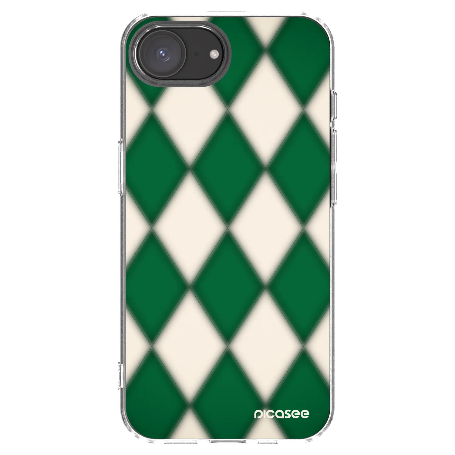 Picasee silikonový průhledný obal pro Apple iPhone 16e - Emerald Diamond