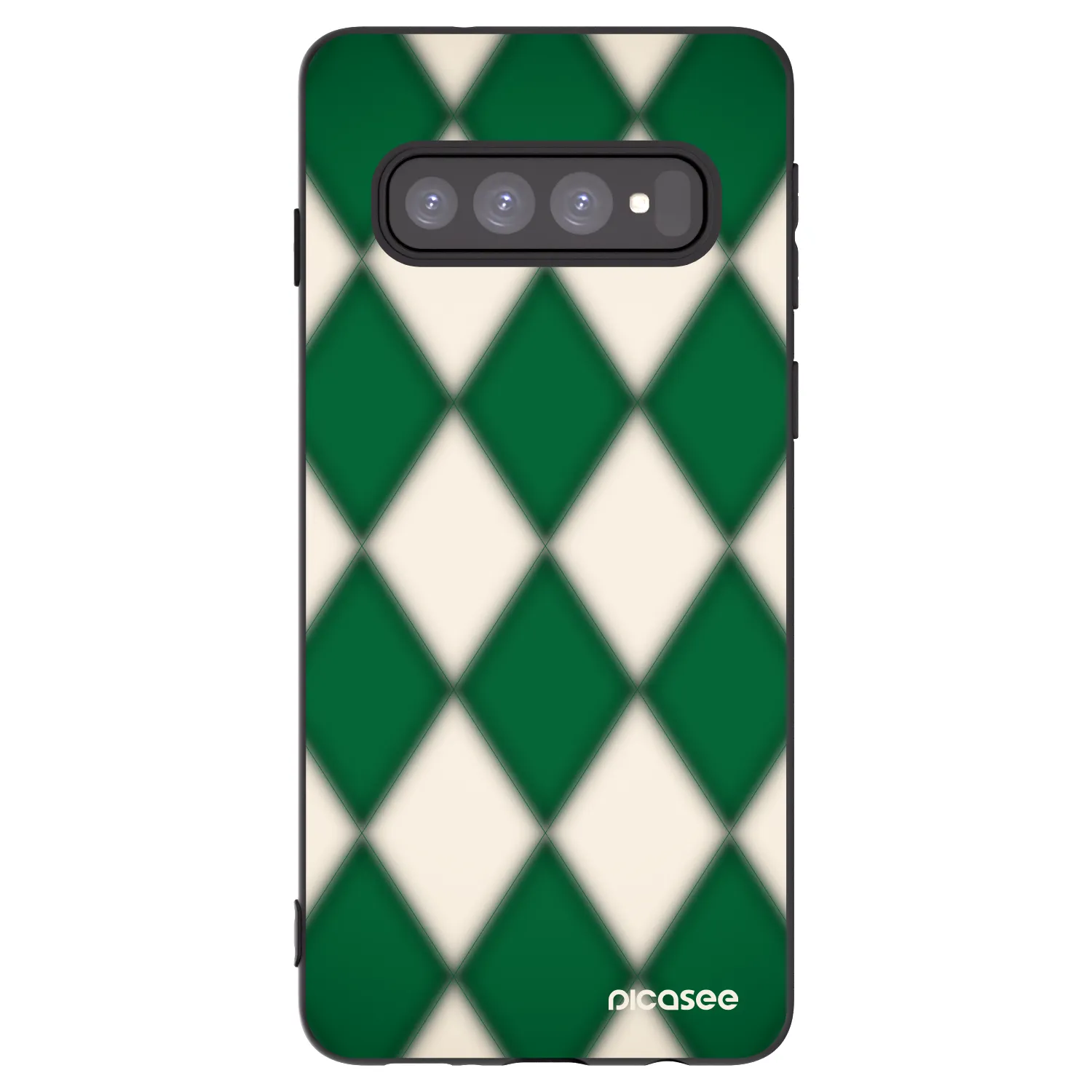 Picasee silikonový černý obal pro Samsung Galaxy S10 G973 - Emerald Diamond