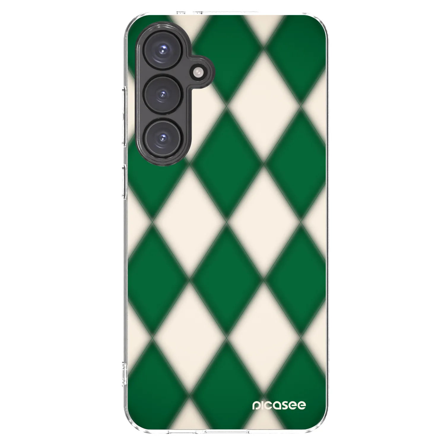 Picasee silikonový průhledný obal pro Samsung Galaxy S24 FE S721B - Emerald Diamond