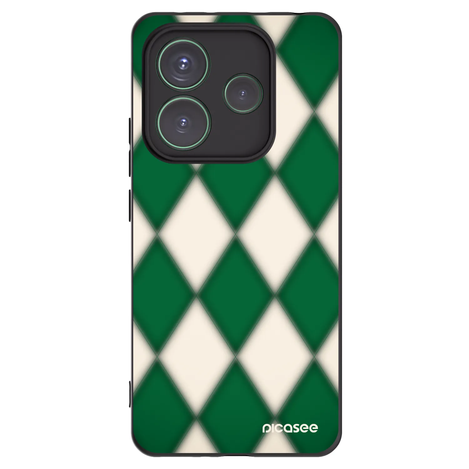Picasee silikonový černý obal pro Xiaomi Redmi Note 14 5G - Emerald Diamond