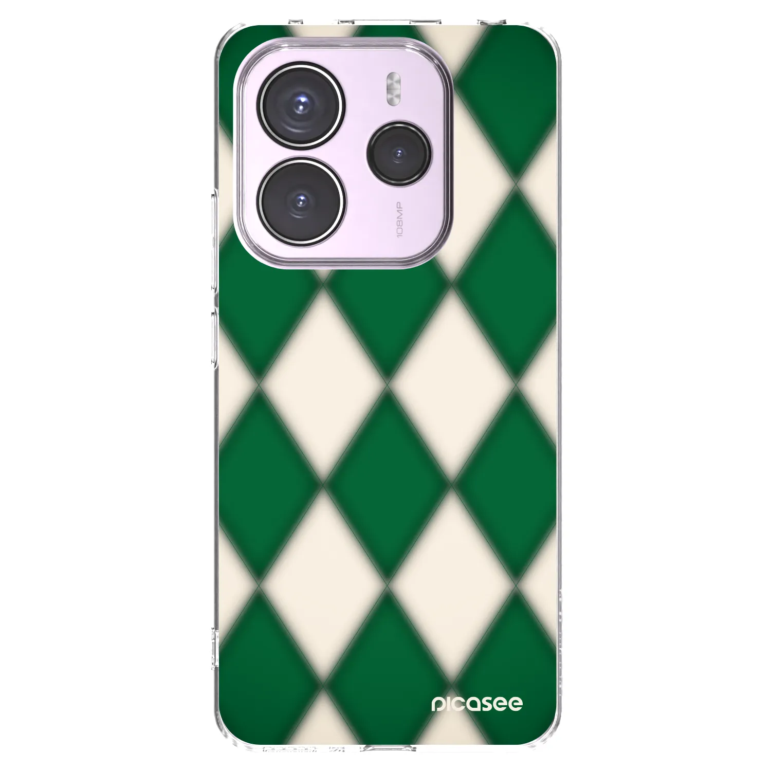 Picasee silikonový průhledný obal pro Xiaomi Redmi Note 14 5G - Emerald Diamond