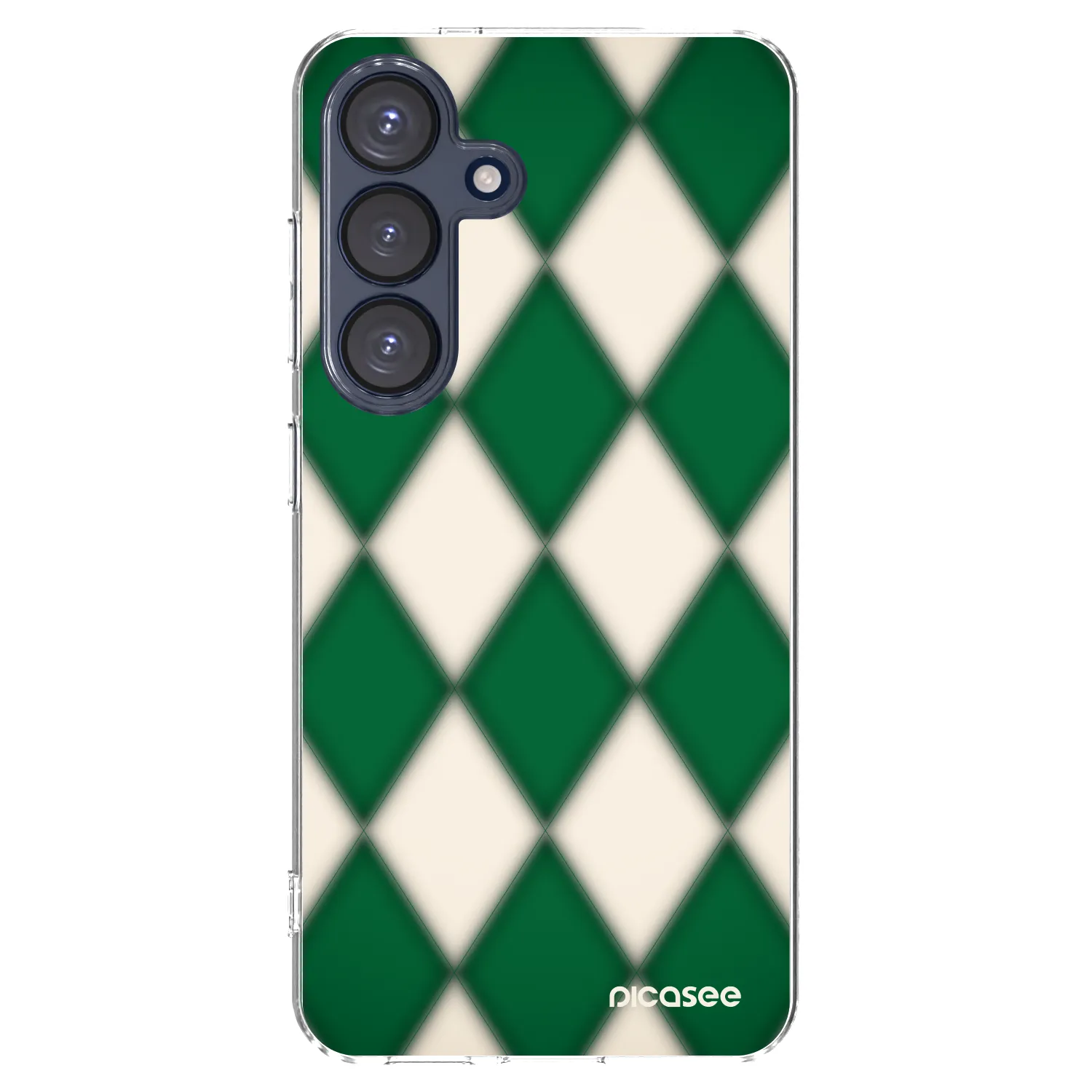 Picasee silikonový průhledný obal pro Samsung Galaxy S25 5G - Emerald Diamond