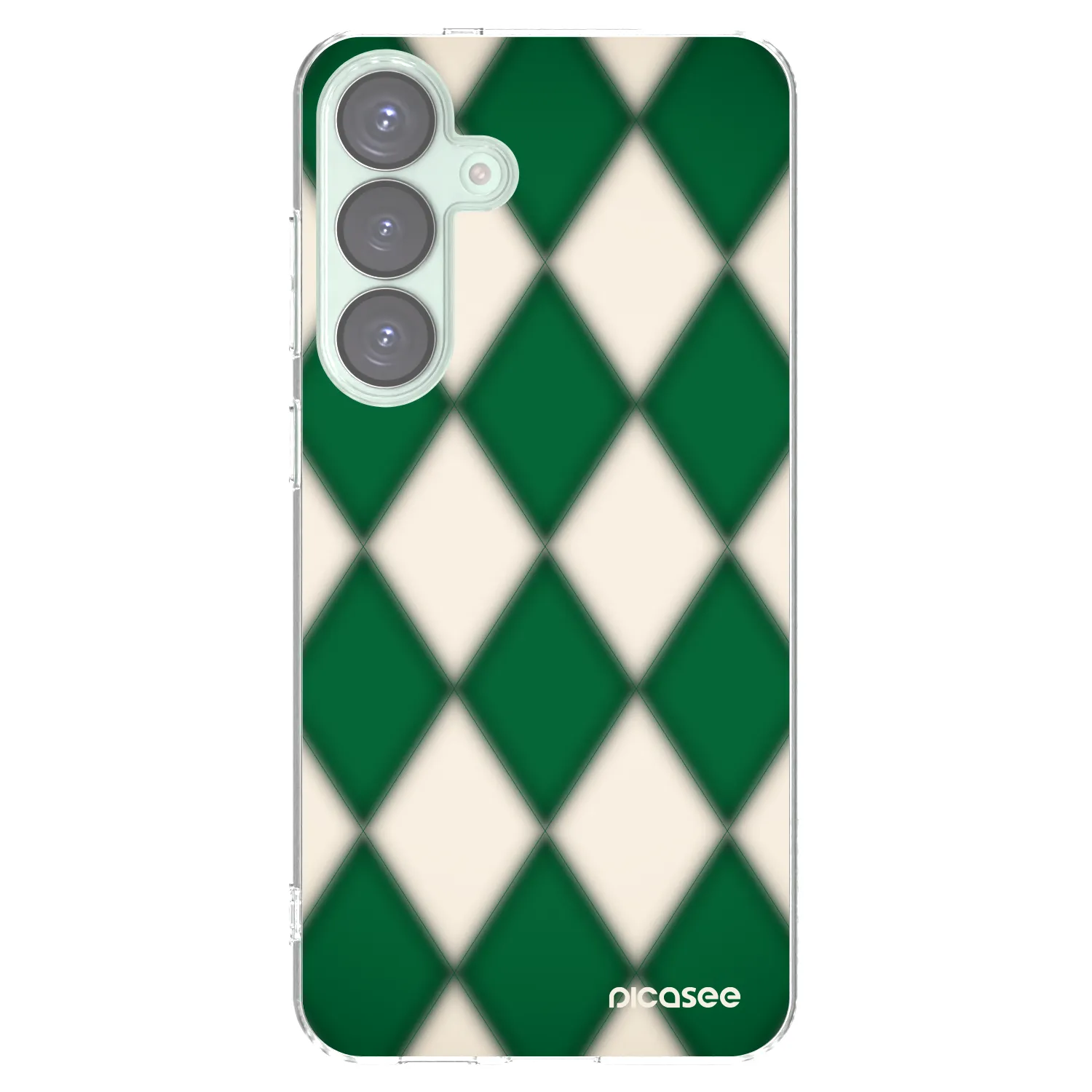 Picasee silikonový průhledný obal pro Samsung Galaxy S25+ 5G - Emerald Diamond
