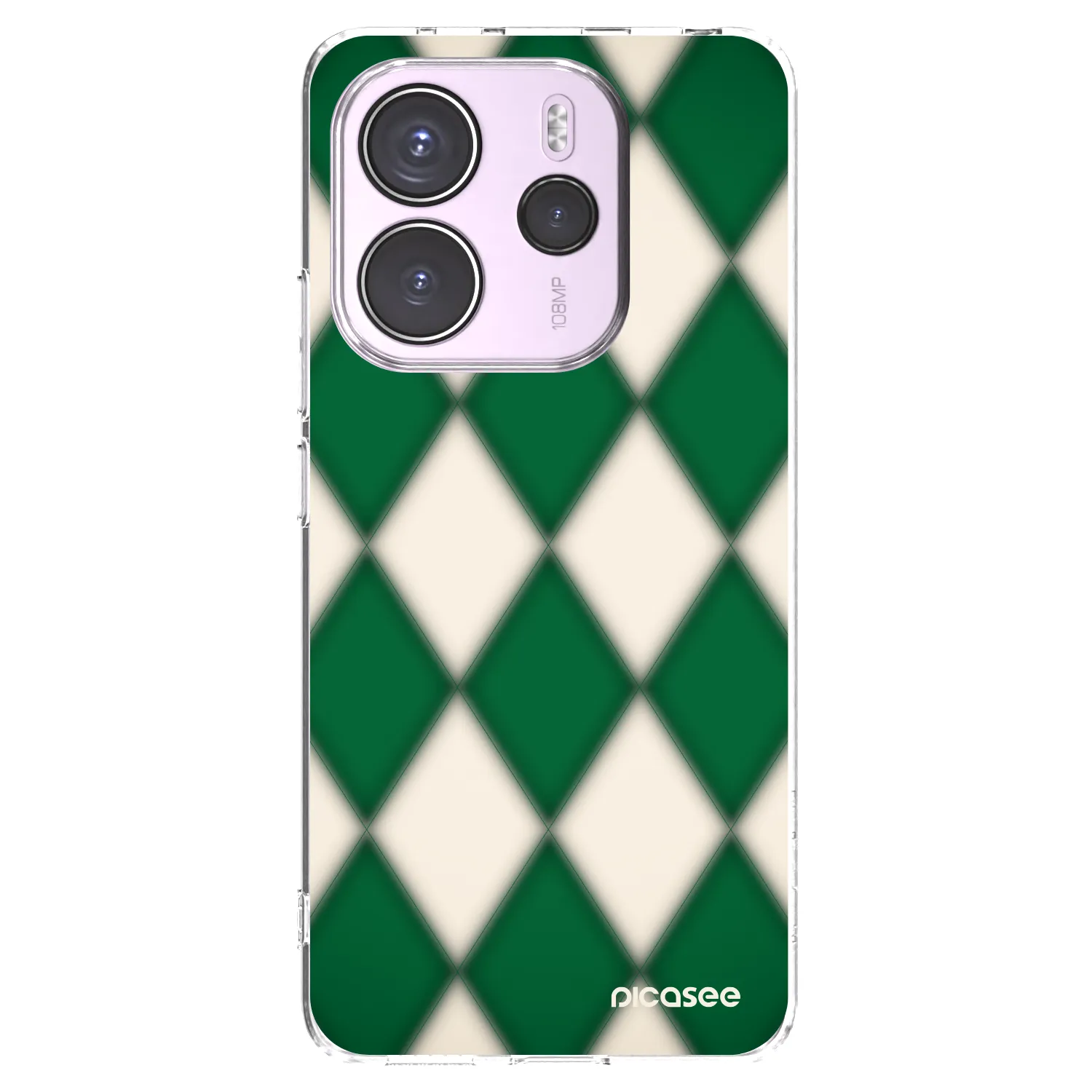 Picasee silikonový průhledný obal pro Xiaomi Redmi Note 14 4G - Emerald Diamond