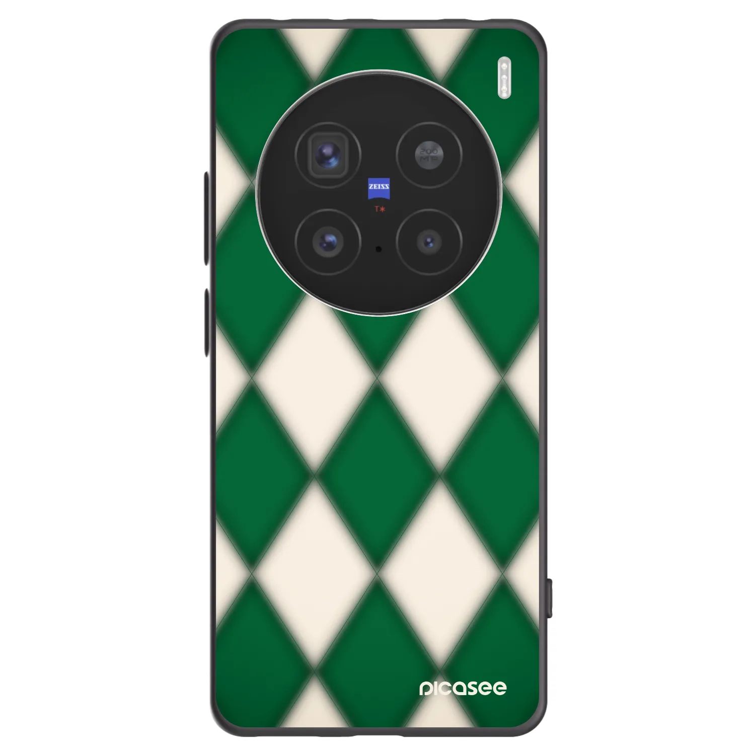 Picasee silikonový černý obal pro Vivo X200 Pro - Emerald Diamond