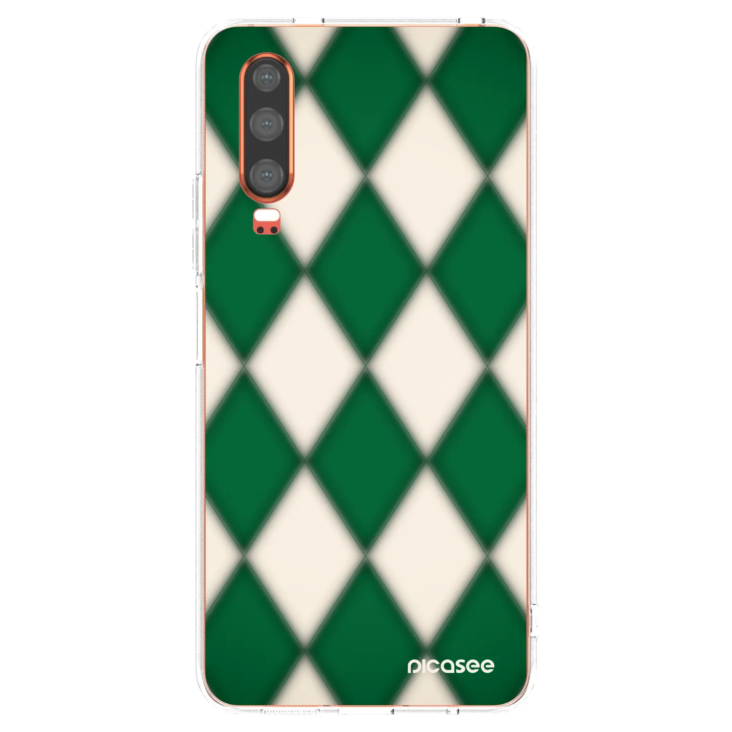 Picasee silikonový průhledný obal pro Huawei P30 - Emerald Diamond