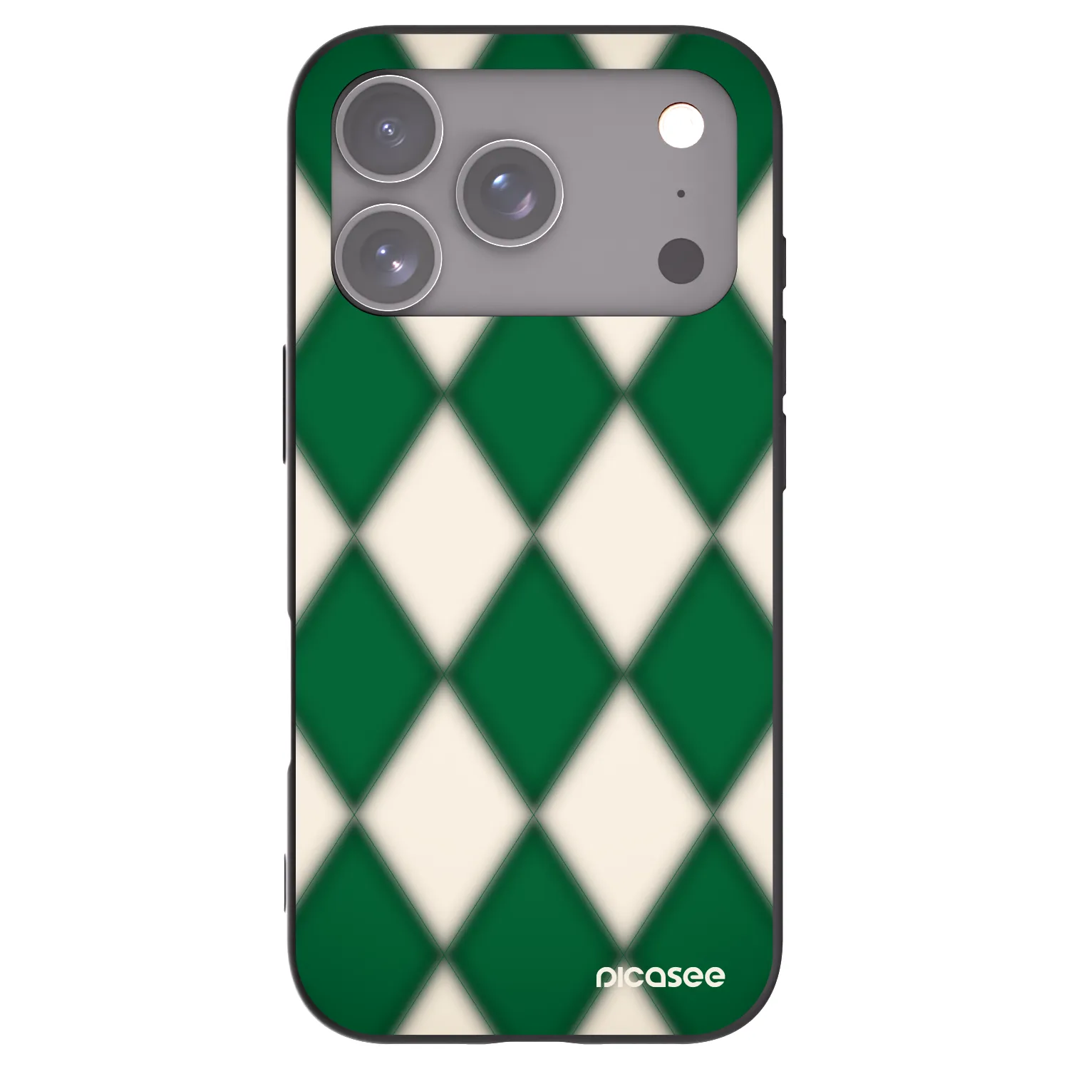 Picasee silikonový černý obal pro Apple iPhone 17 Pro - Emerald Diamond