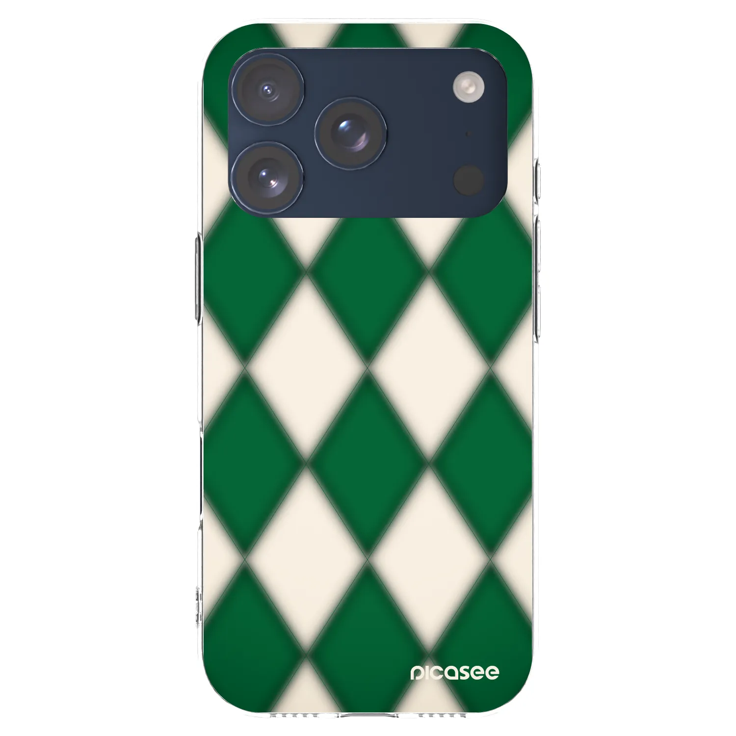Picasee silikonový průhledný obal pro Apple iPhone 17 Pro - Emerald Diamond