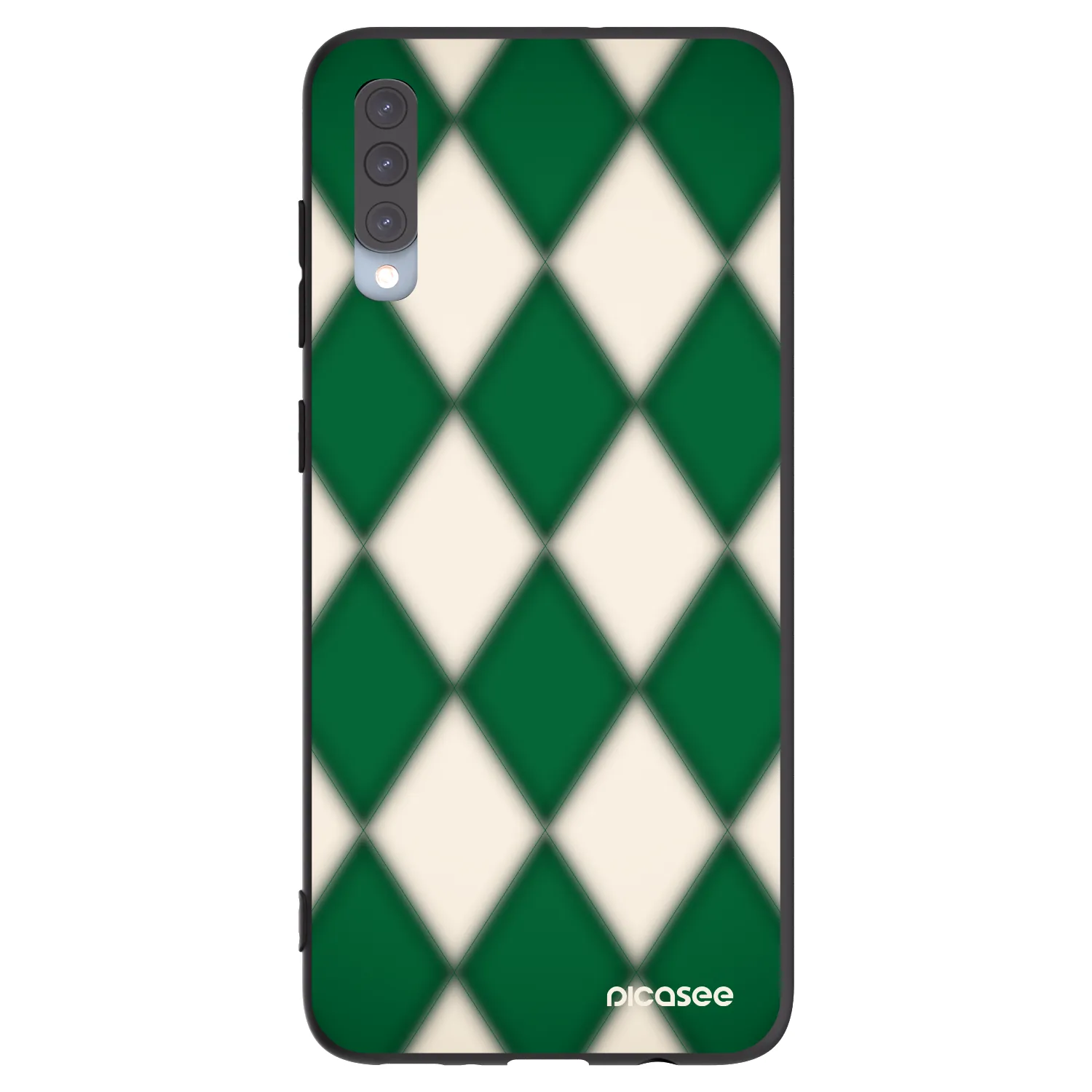 Picasee silikonový černý obal pro Samsung Galaxy A70 A705F - Emerald Diamond