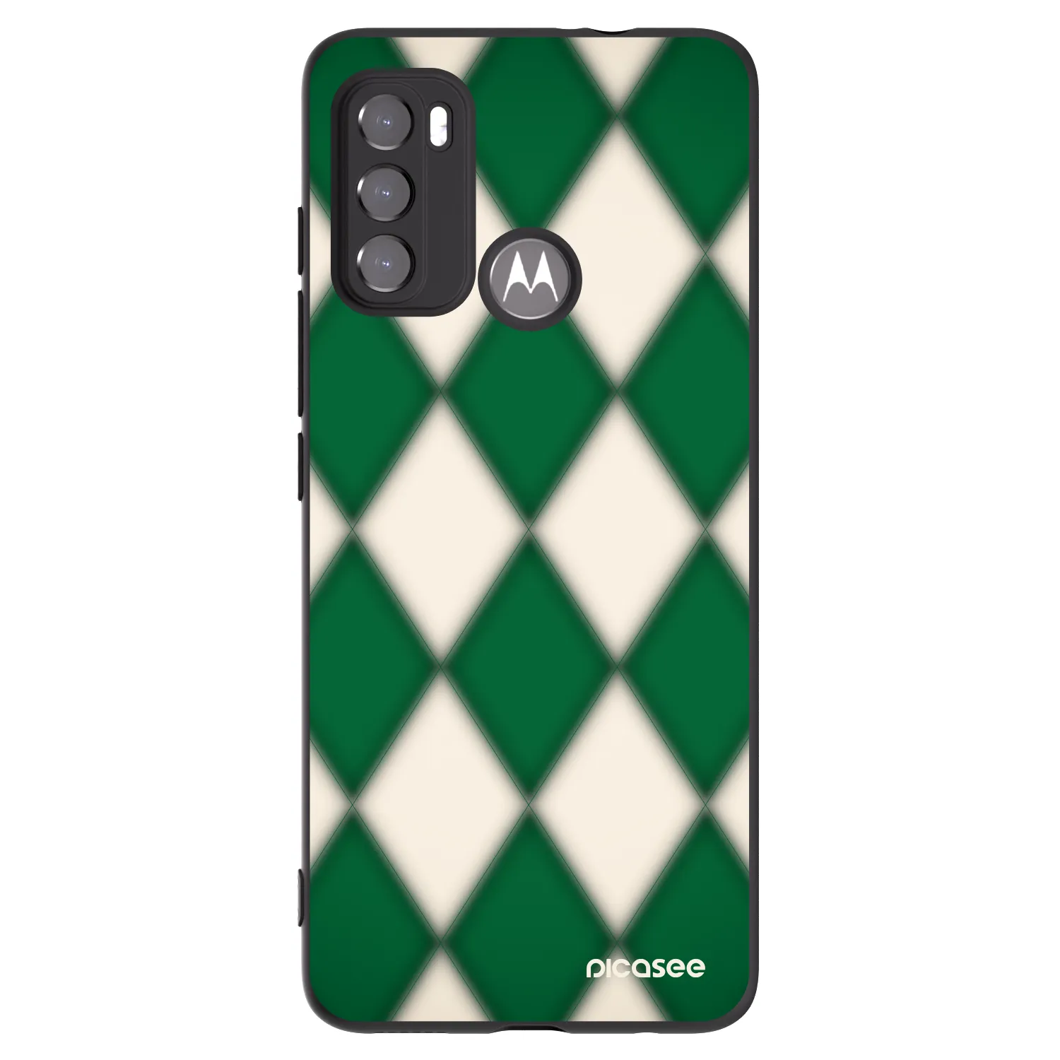 Picasee silikonový černý obal pro Motorola Edge 60 5G - Emerald Diamond