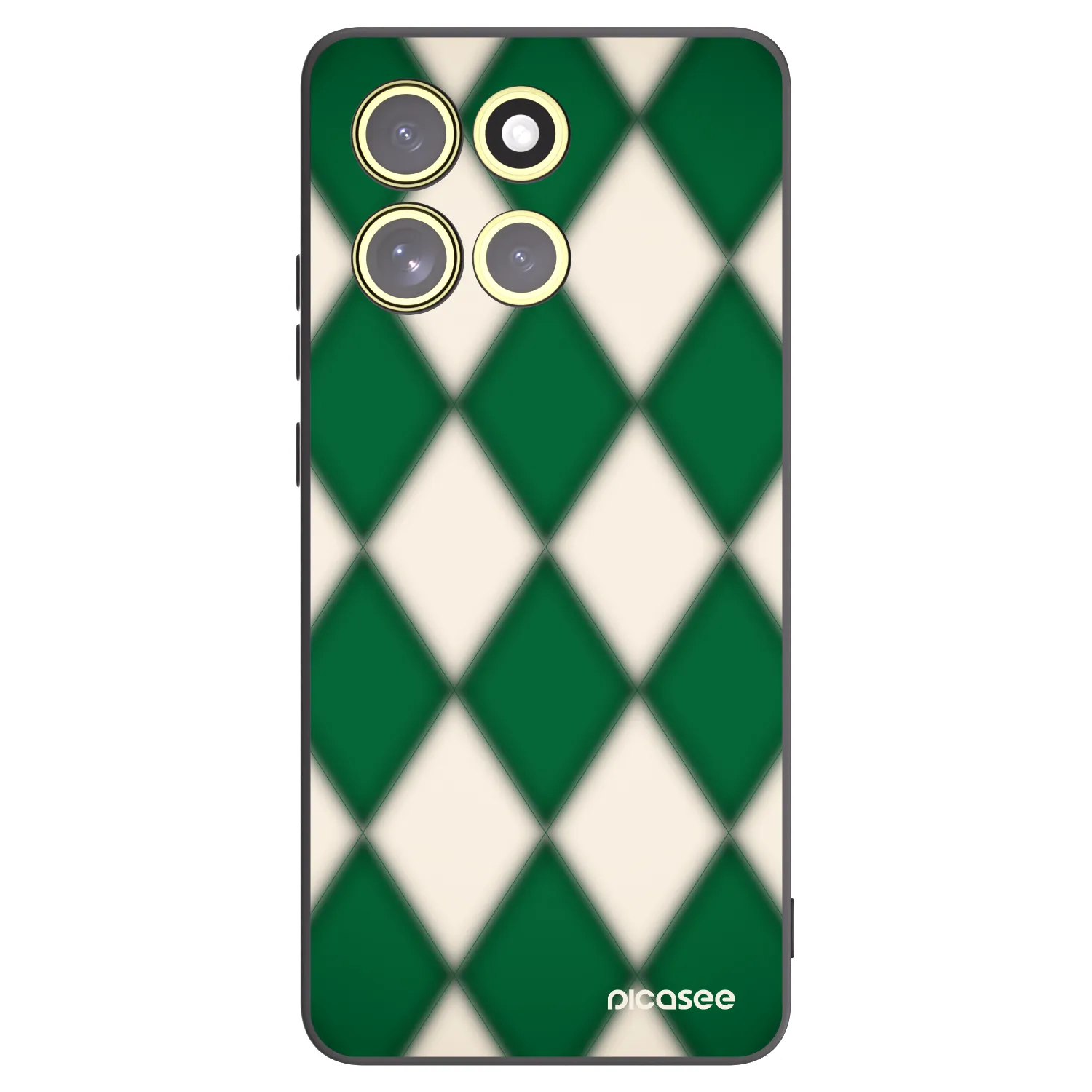 Picasee silikonový černý obal pro Motorola Moto G86 Power 5G - Emerald Diamond