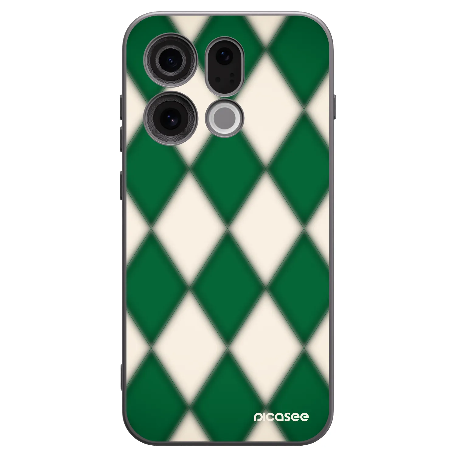 Picasee silikonový černý obal pro OPPO Find X9 - Emerald Diamond