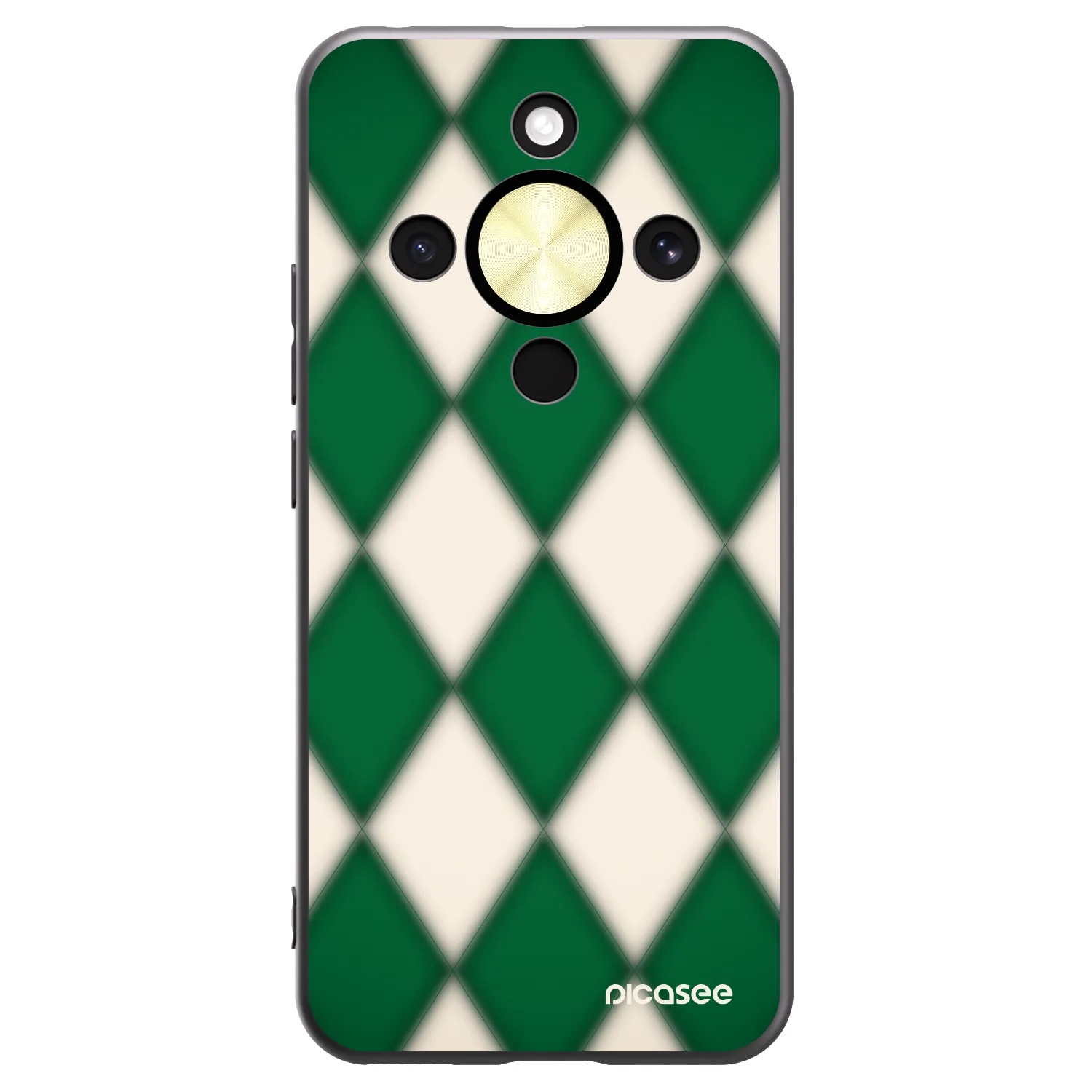 Picasee silikonový černý obal pro Honor Magic8 Lite 5G - Emerald Diamond